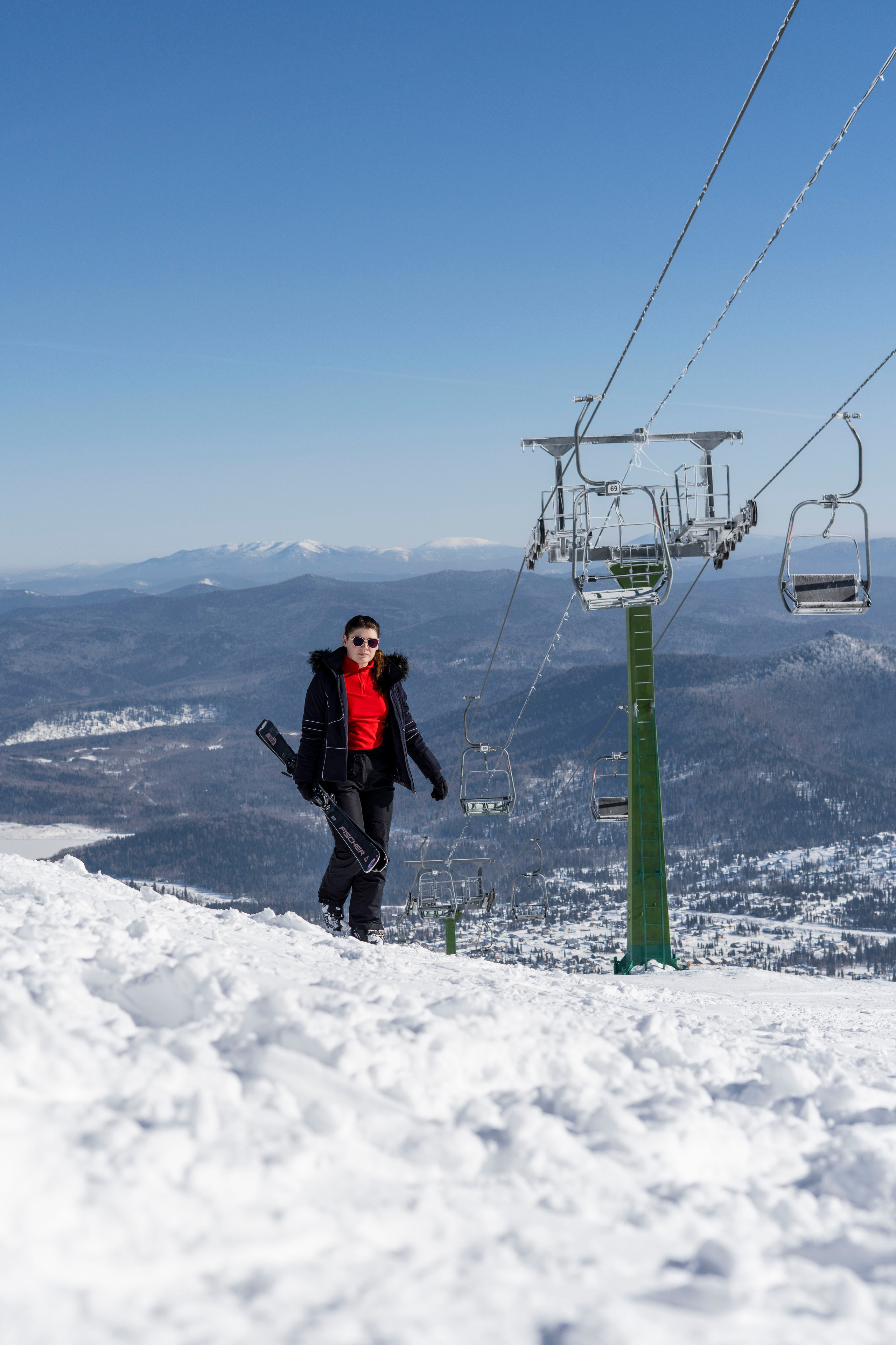 Фотосессия на вершине. Анастасия Паршукова — фотограф Шерегеш Новосибирск
