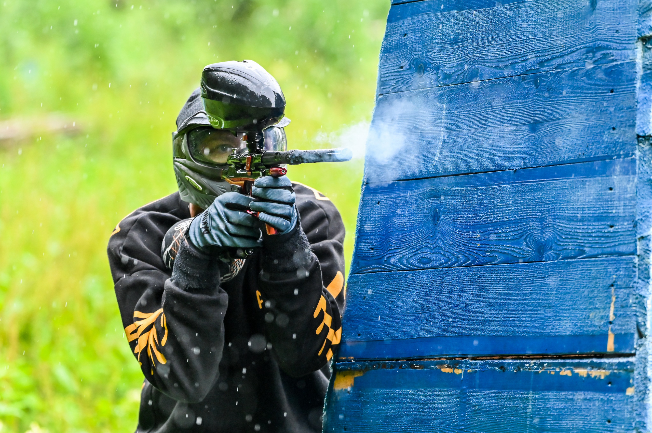 Пейнтбол в Дождь. Фоторепортажи Сахалина