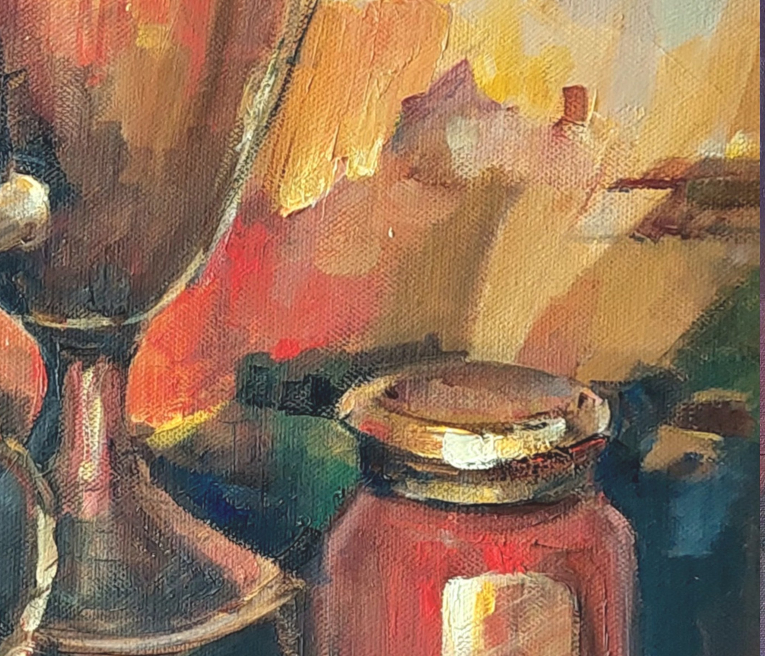 Картина Русский дом. Олеся Лопатина — художник. Диалог реализма и абстракции. Живопись, сотрудничество, подкаст. Санкт‑Петербург