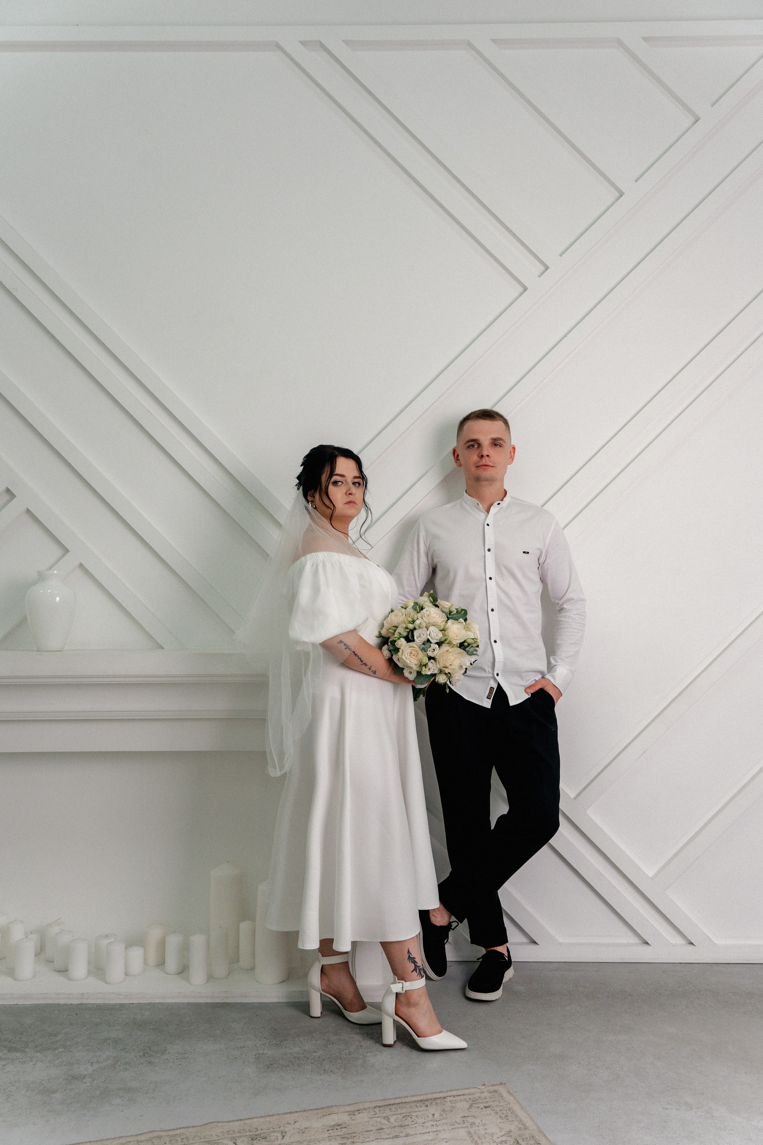 Студийная свадебная история любви. Ваш семейный фотограф в Минске — Вика Трегубова