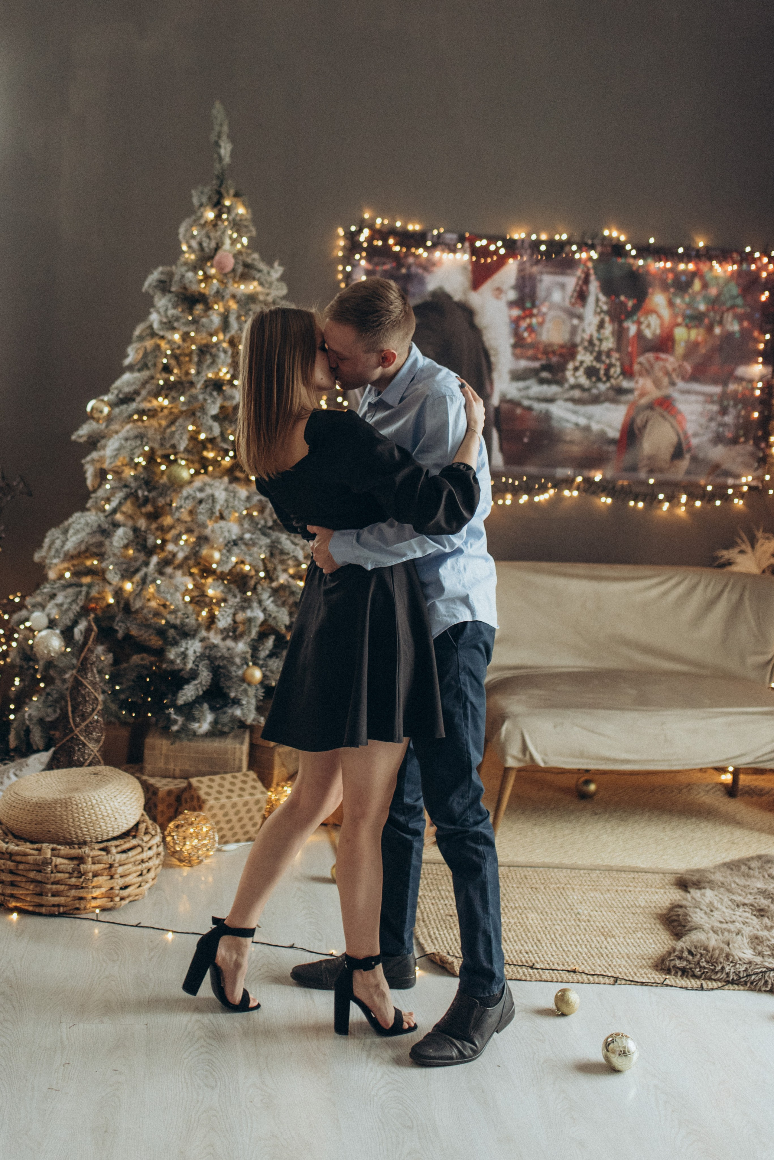 Новогодняя lovestory. Семейный фотограф в Москве Екатерина Север