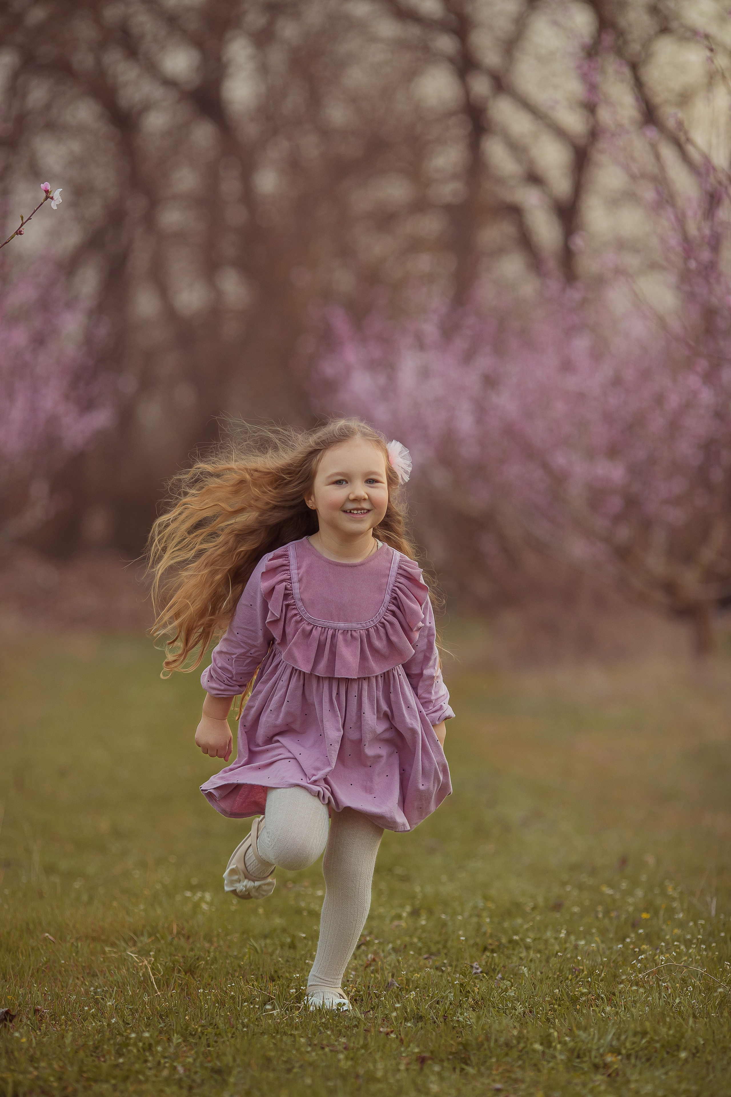 Цветущие персики 2025 г. Семейный и детский фотограф в Крыму Екатерина Швец