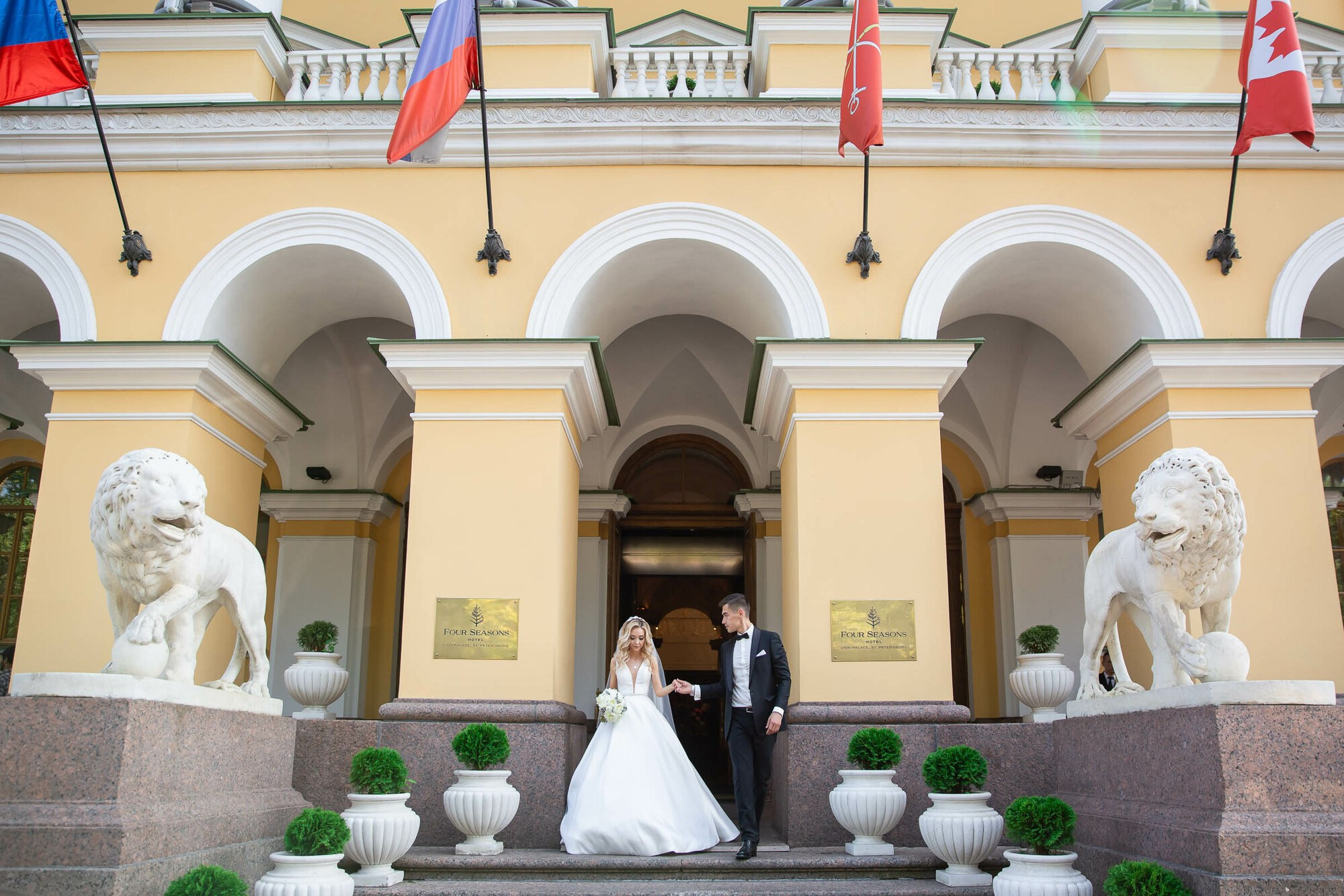 Свадьба в Four Seasons и Royal Beach. Свадебный фотограф в Санкт-Петербурге и Москве Андрей Нестеров