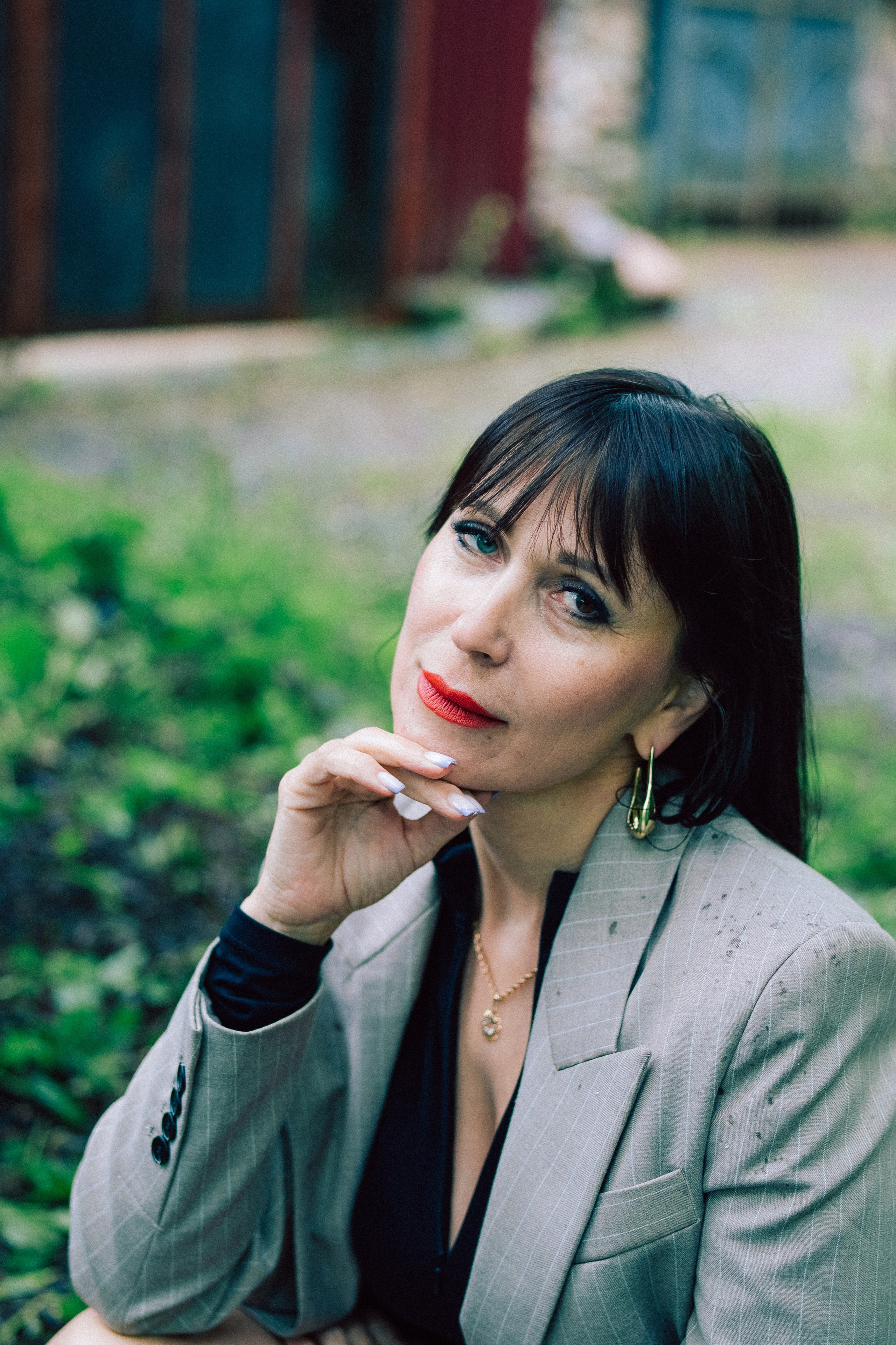 Галина (прогулка под дождём). Фотограф в Москве