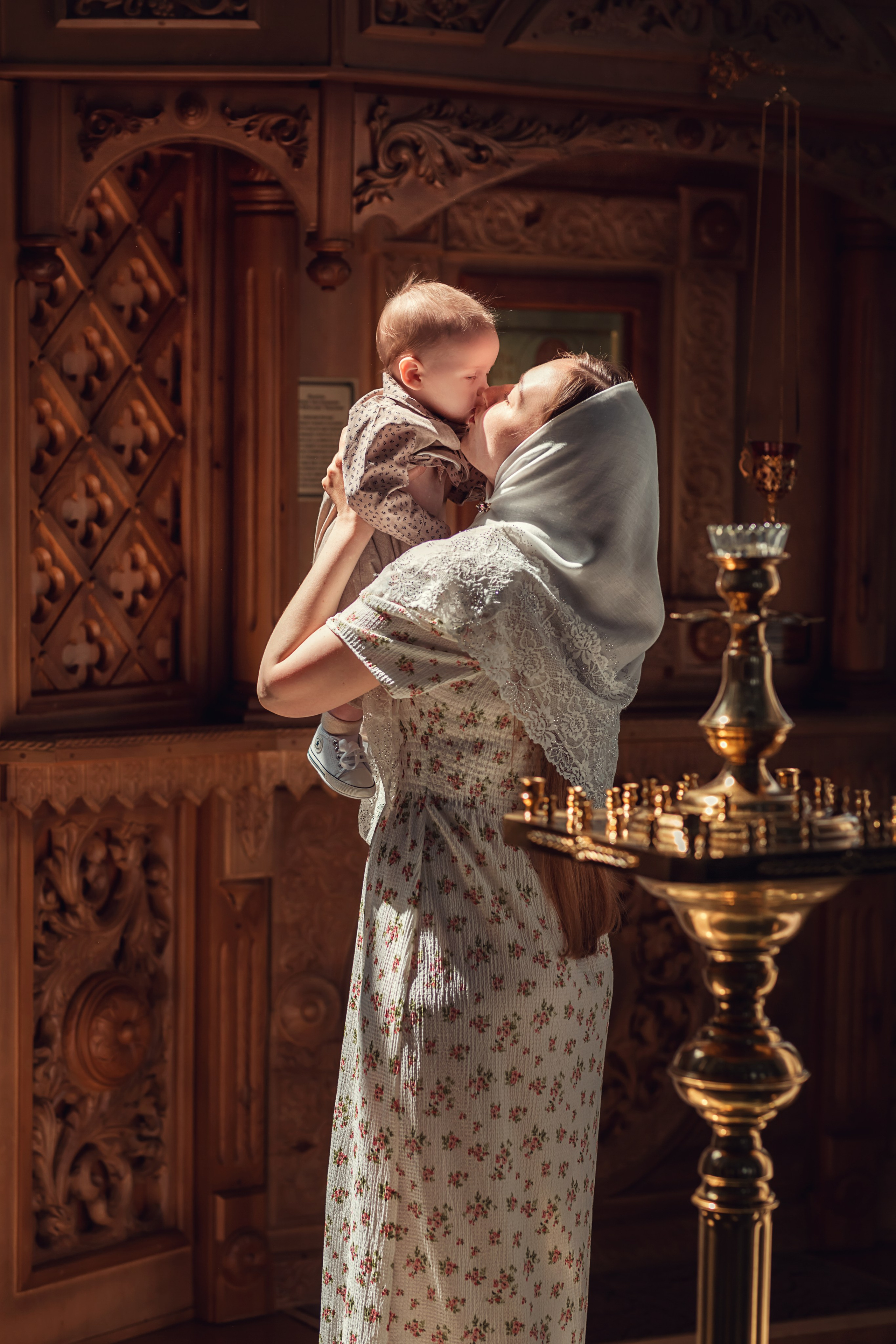 Крещение Кирилла. Свято -Троицкий храм. г. Гулькевичи. Семейный и детский фотограф Екатерина Савёлова