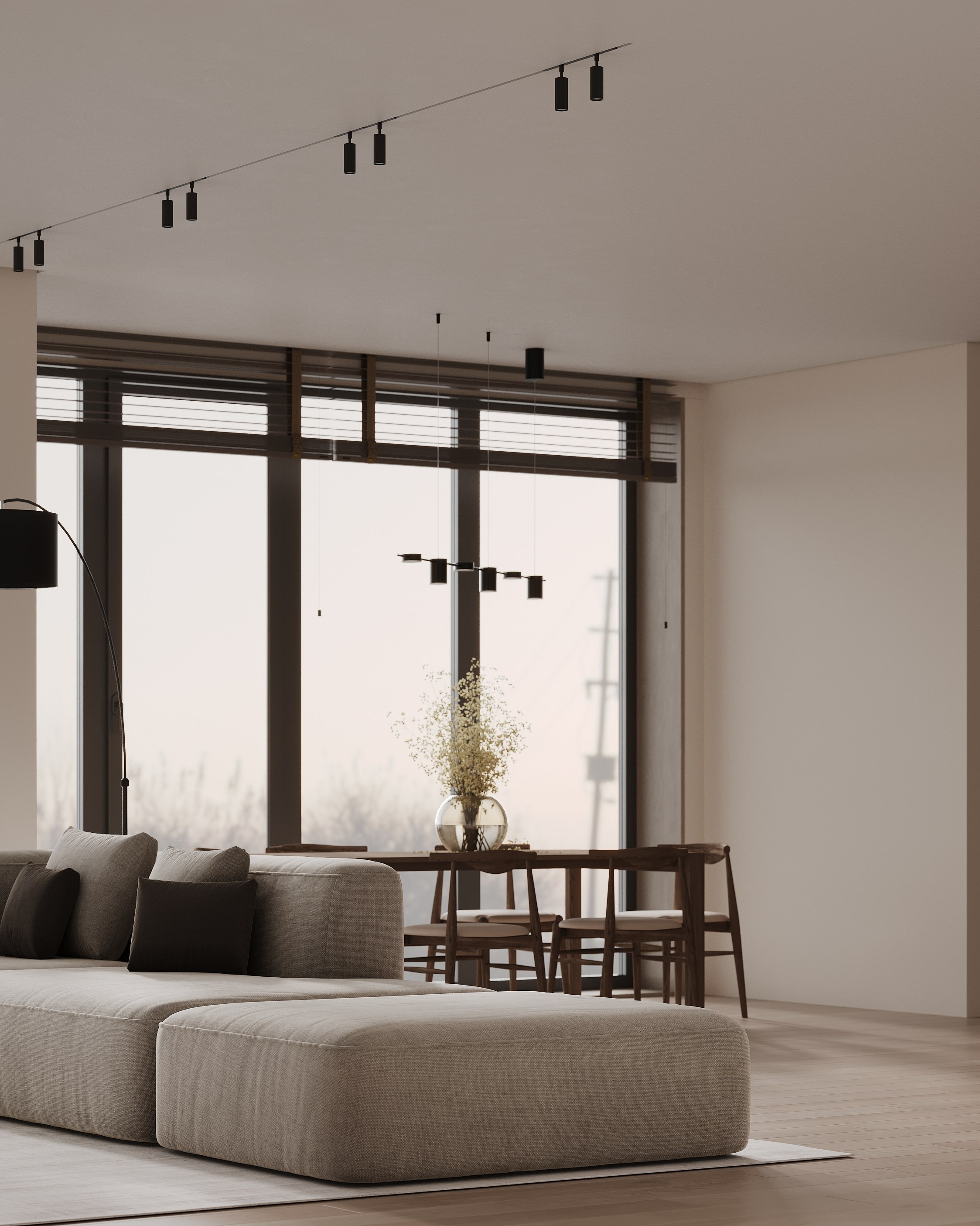 КУХНЯ-ГОСТИНАЯ. 3d визуализатор