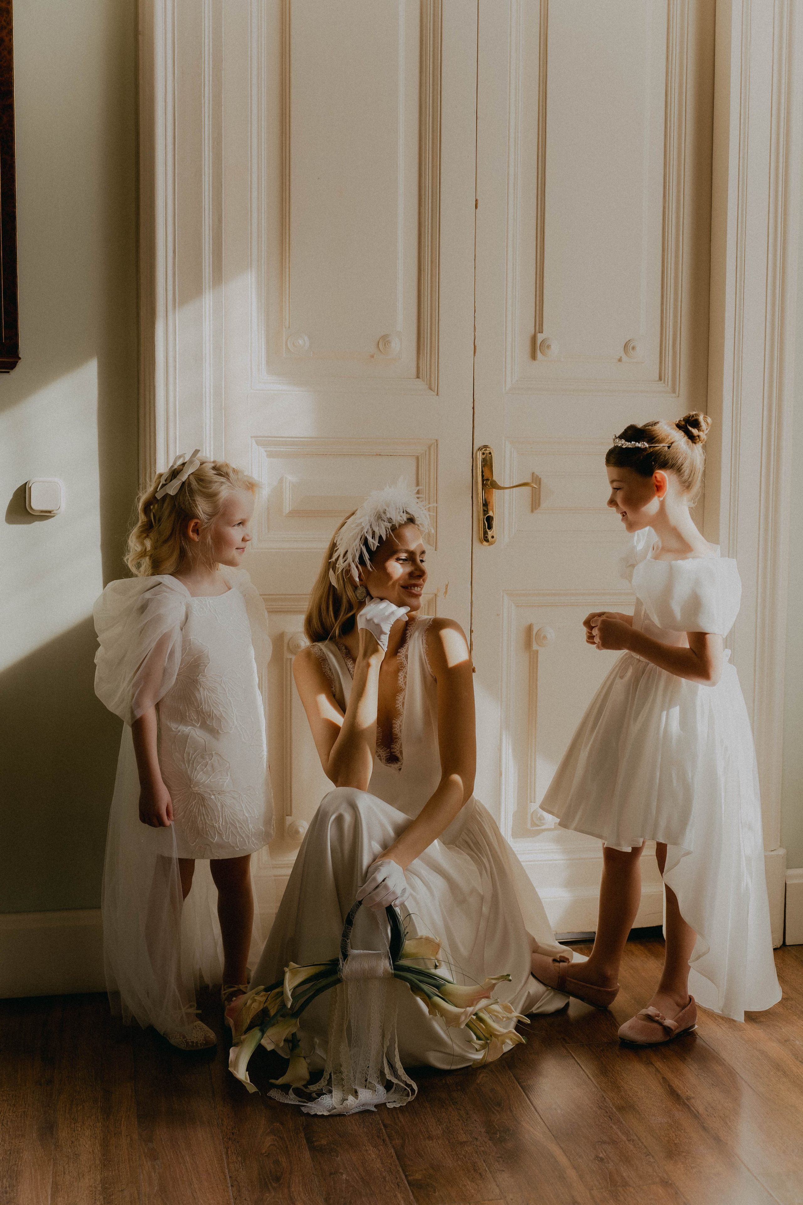 Оксана| утро с дочками. Фотограф Элина Муратова