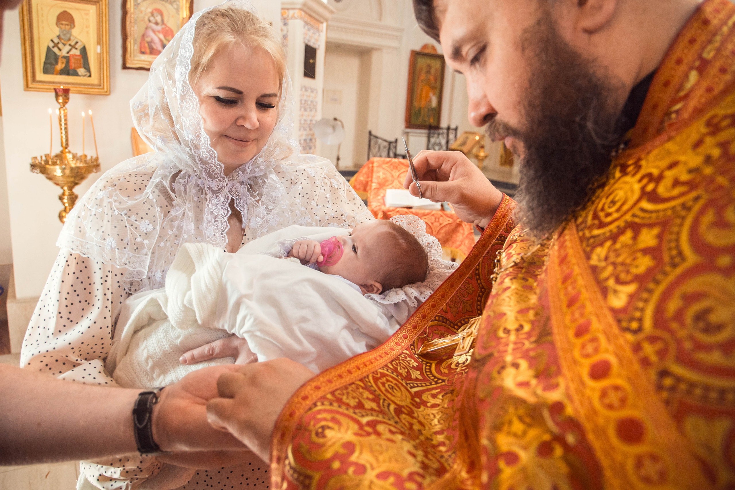 Крещение Екатерины В Казанском Девичьем монастыре