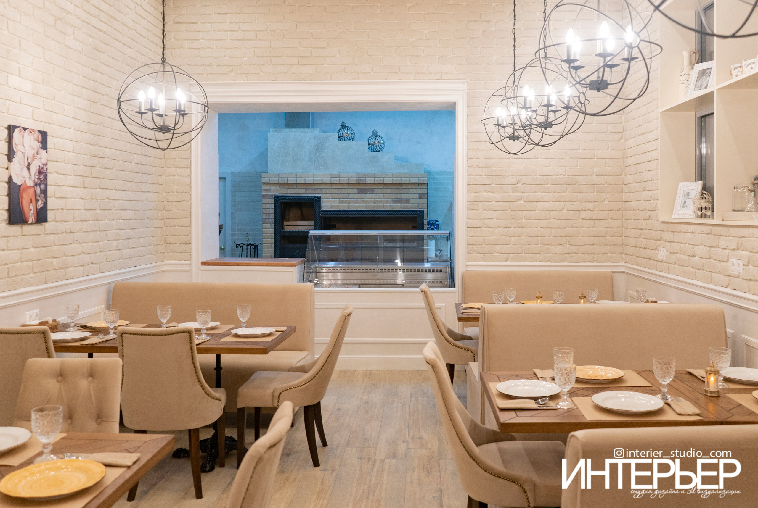 Кафе «Барбарис» г. Кисловодск. Дизайн интерьера, 3D визуализация и 3D моделирование. Создание проектов и чертежей. КМВ: Кисловодск, Пятигорск, Ессентуки и удаленно