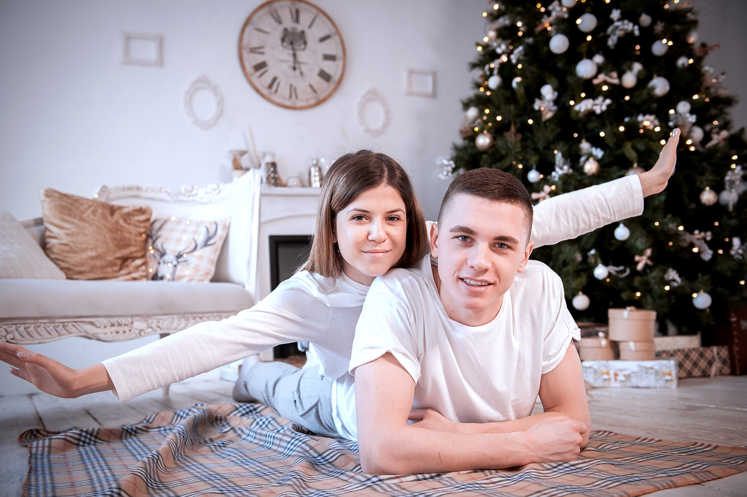 Новогодняя фотосессия для влюбленных в Ивантеевке. Свадебный и семейный фотограф Виктория Носачёва. Щелково, Москва и МО