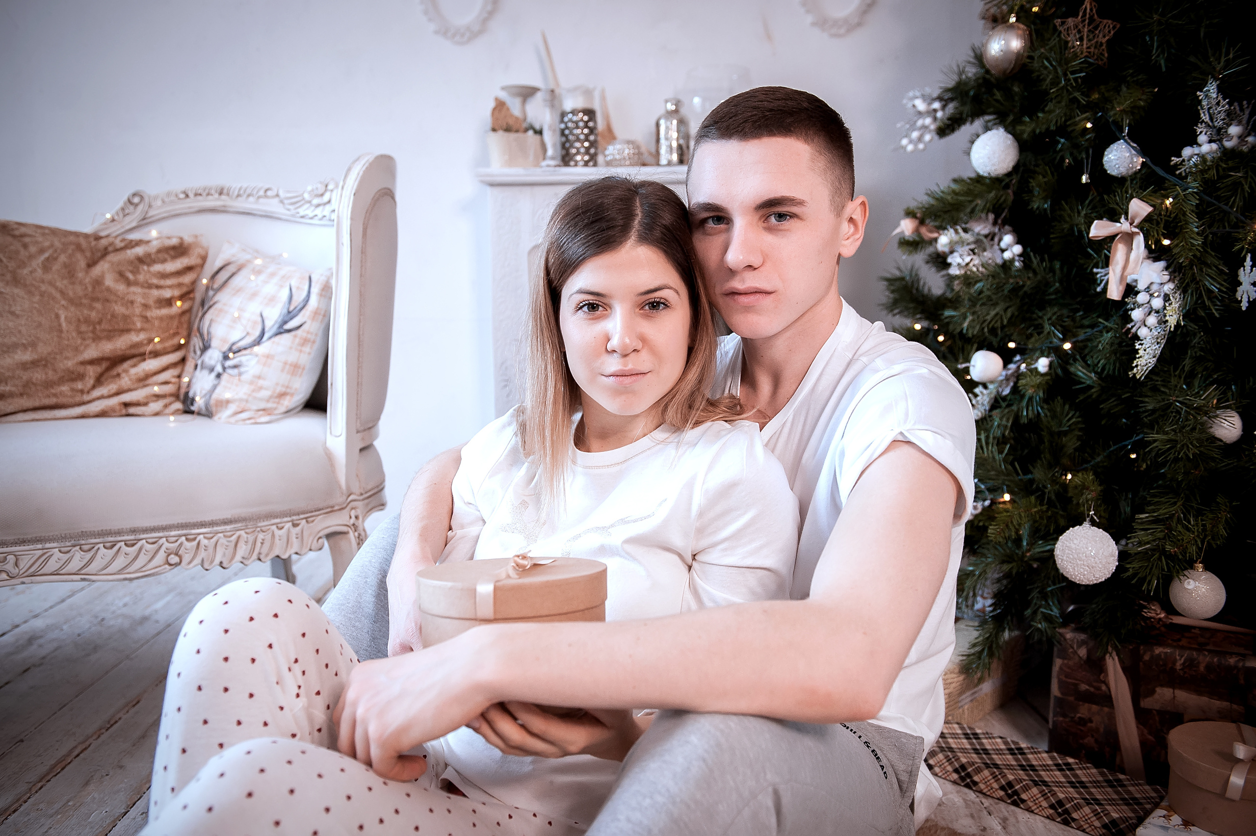 Новогодняя фотосессия для влюбленных в Ивантеевке. Свадебный и семейный фотограф Виктория Носачёва. Щелково, Москва и МО