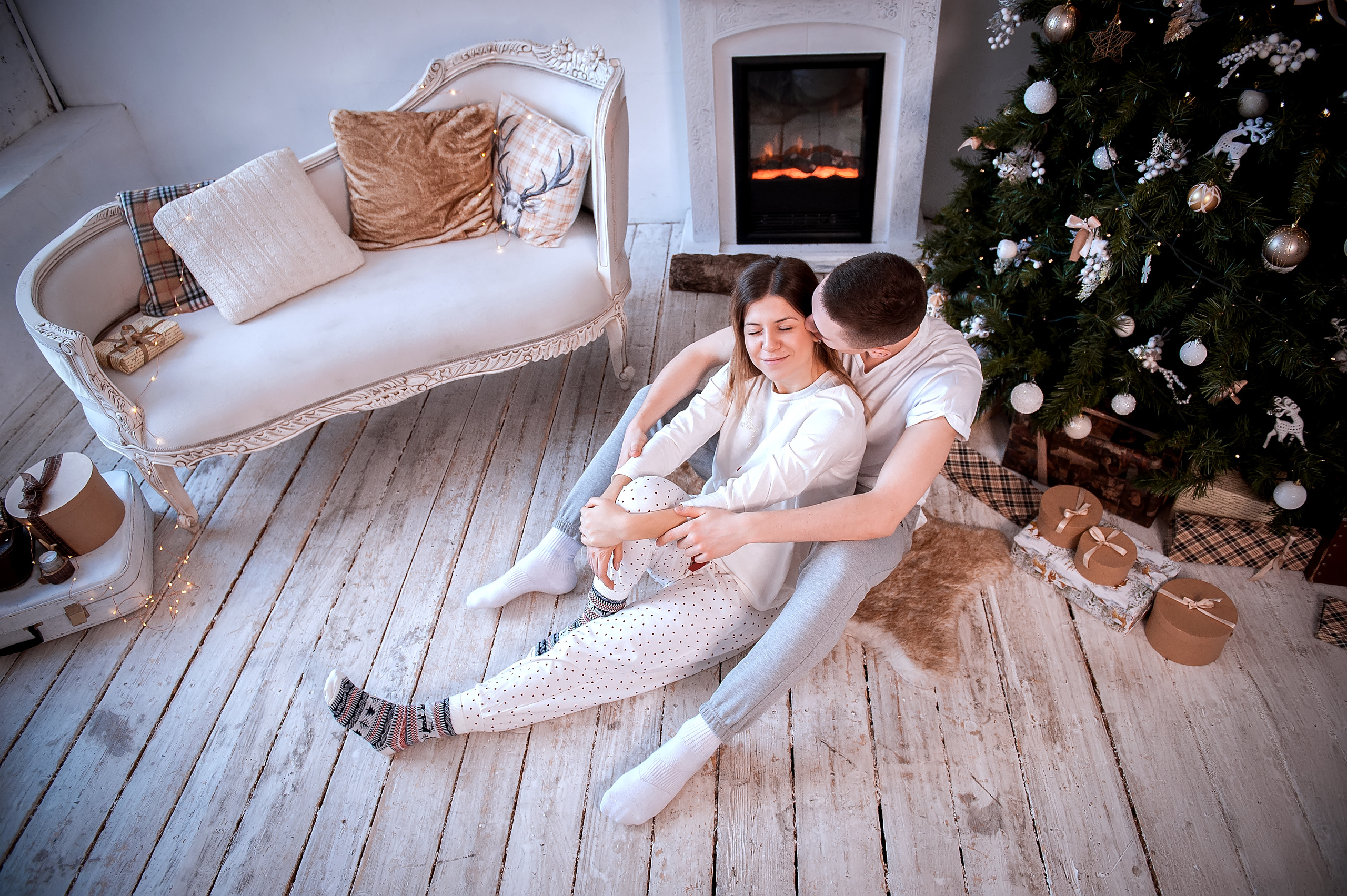 Новогодняя фотосессия для влюбленных в Ивантеевке. Свадебный и семейный фотограф Виктория Носачёва. Щелково, Москва и МО