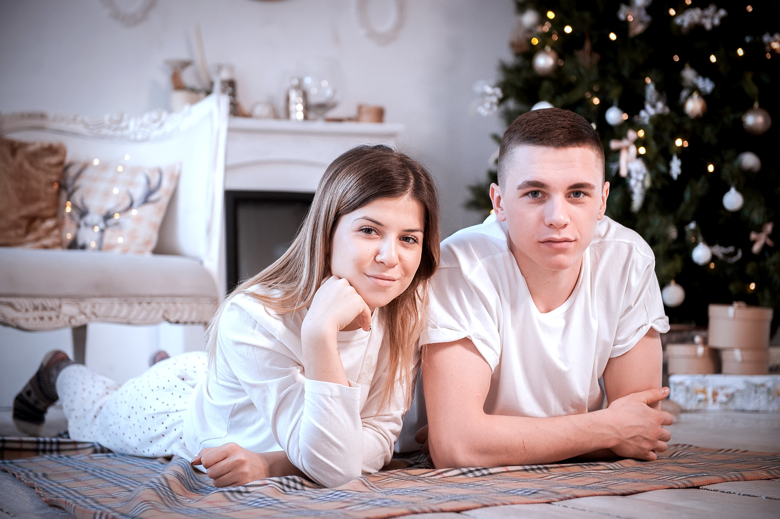 Новогодняя фотосессия для влюбленных в Ивантеевке. Свадебный и семейный фотограф Виктория Носачёва. Щелково, Москва и МО