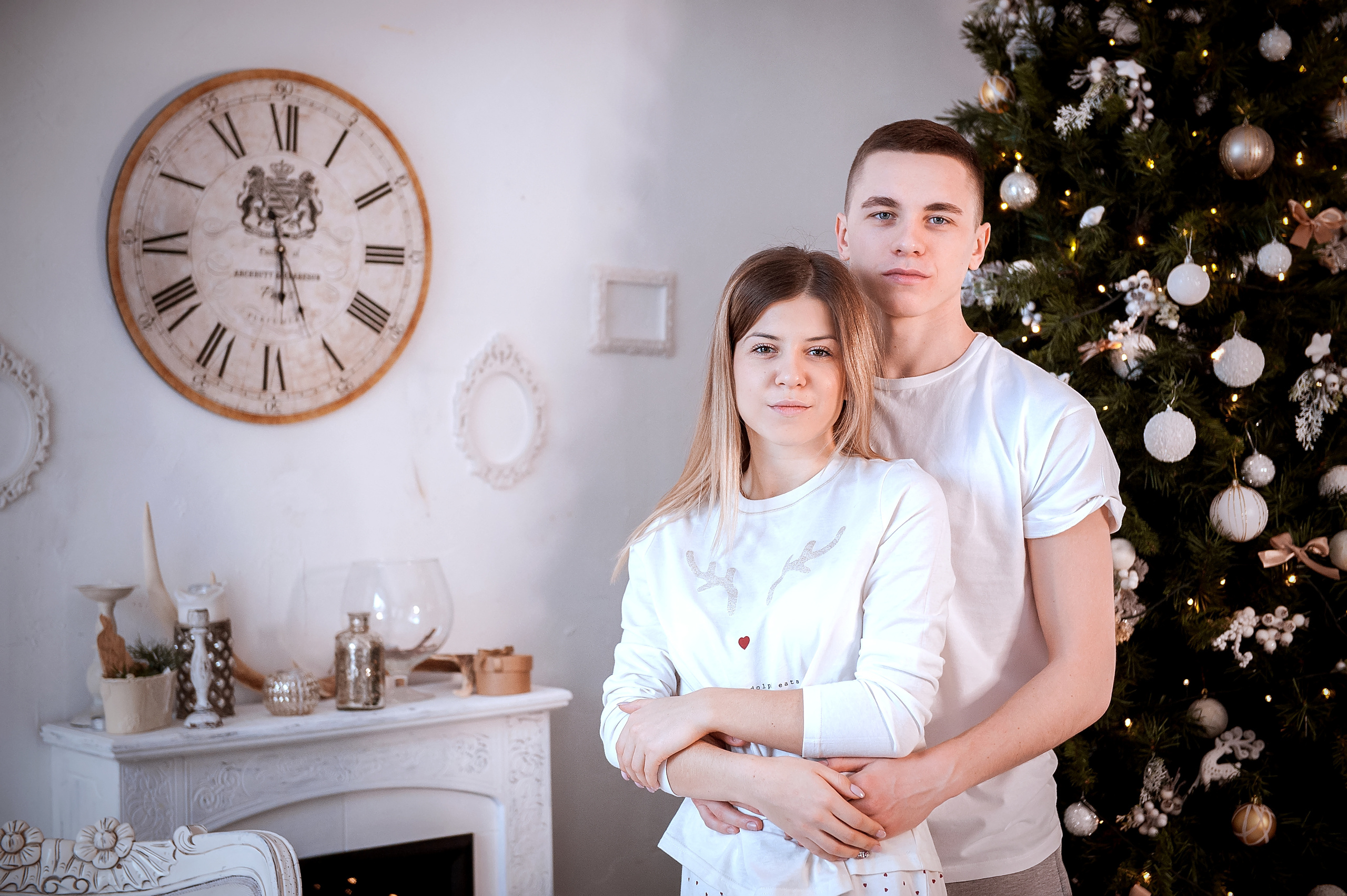 Новогодняя фотосессия для влюбленных в Ивантеевке. Свадебный и семейный фотограф Виктория Носачёва. Щелково, Москва и МО