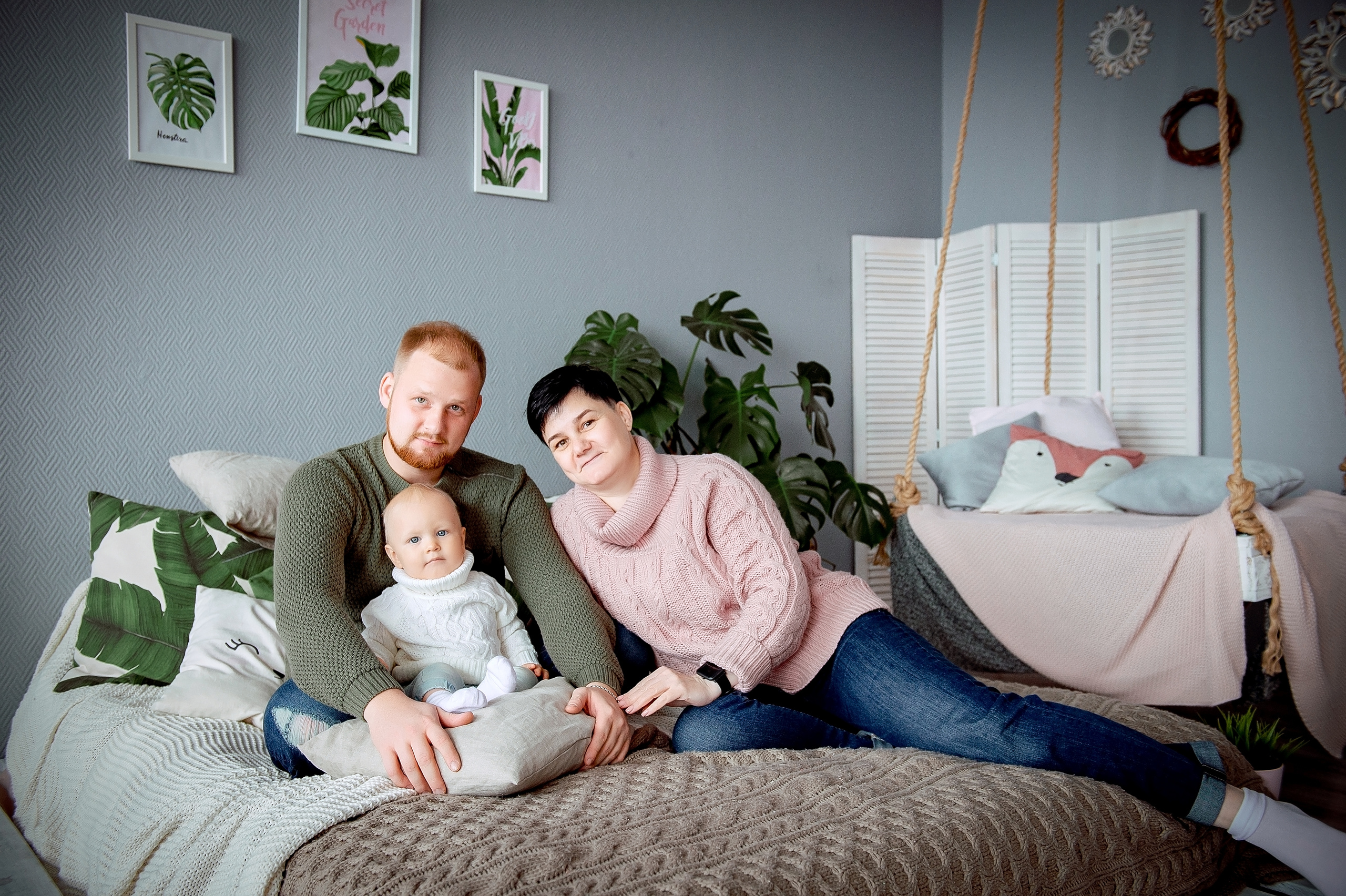 Семейная фотосессия во Фрязино на годовасие. Свадебный и семейный фотограф Виктория Носачёва. Щелково, Москва и МО