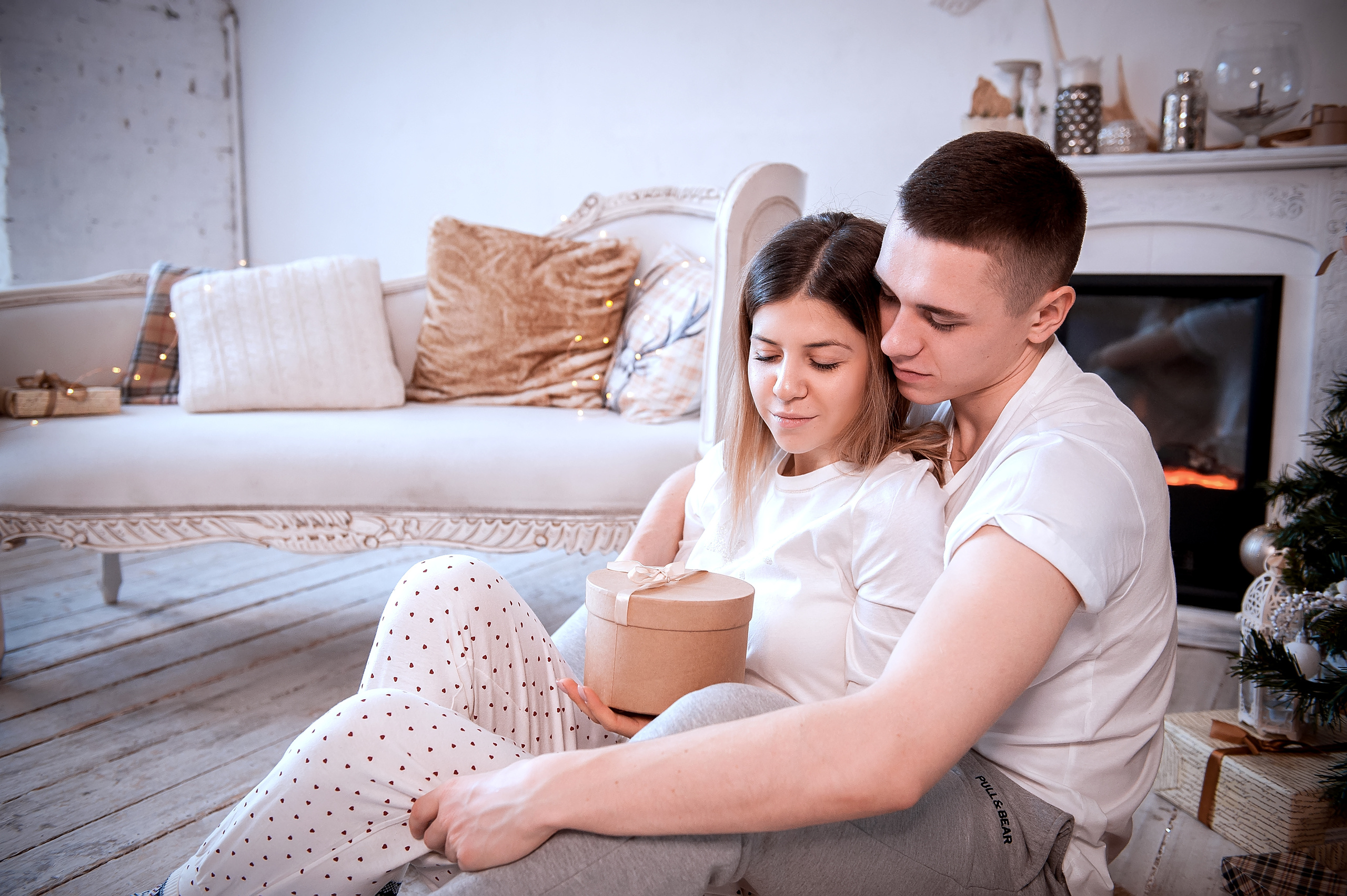 Новогодняя фотосессия для влюбленных в Ивантеевке. Свадебный и семейный фотограф Виктория Носачёва. Щелково, Москва и МО