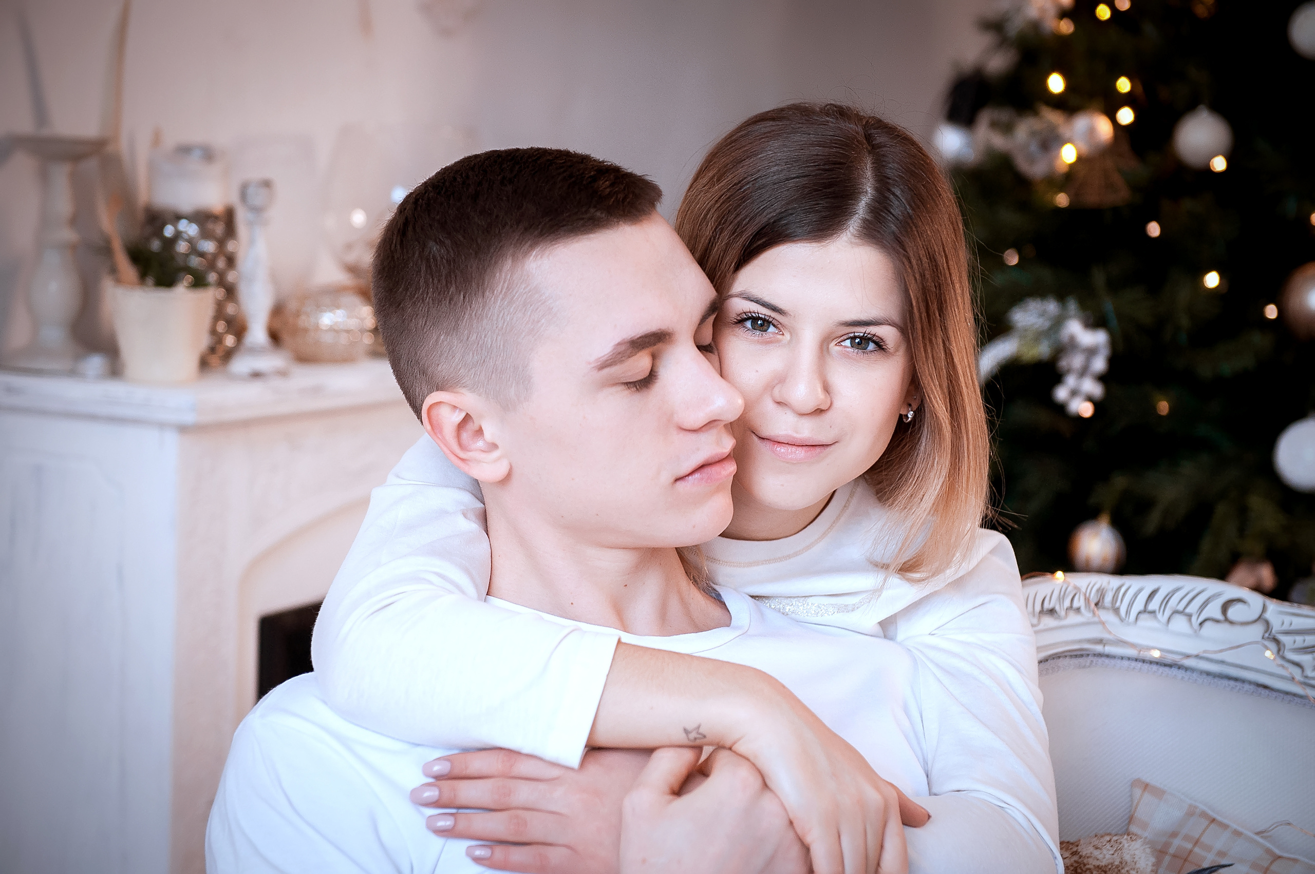 Новогодняя фотосессия для влюбленных в Ивантеевке. Свадебный и семейный фотограф Виктория Носачёва. Щелково, Москва и МО