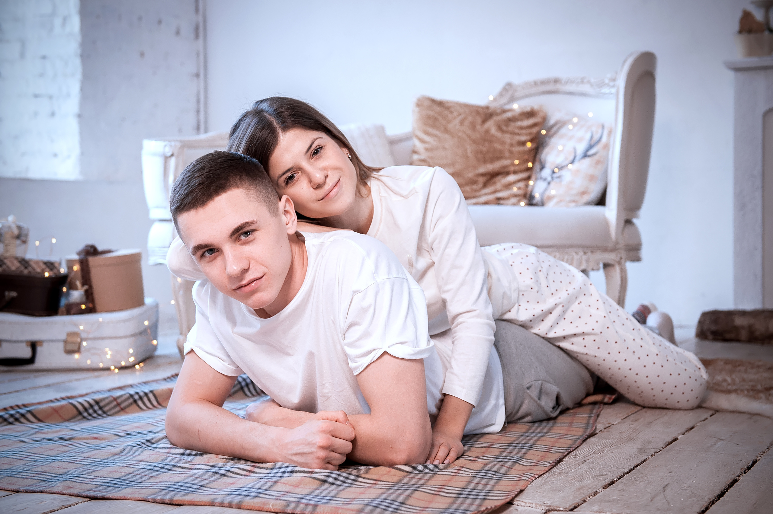 Новогодняя фотосессия для влюбленных в Ивантеевке. Свадебный и семейный фотограф Виктория Носачёва. Щелково, Москва и МО