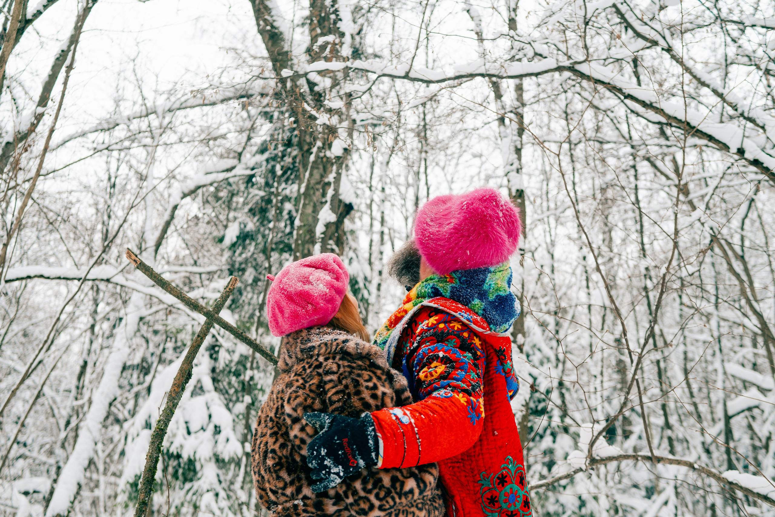 Свадебная съёмка в зимнем лесу. Фотоведьма Дарья Нечинская