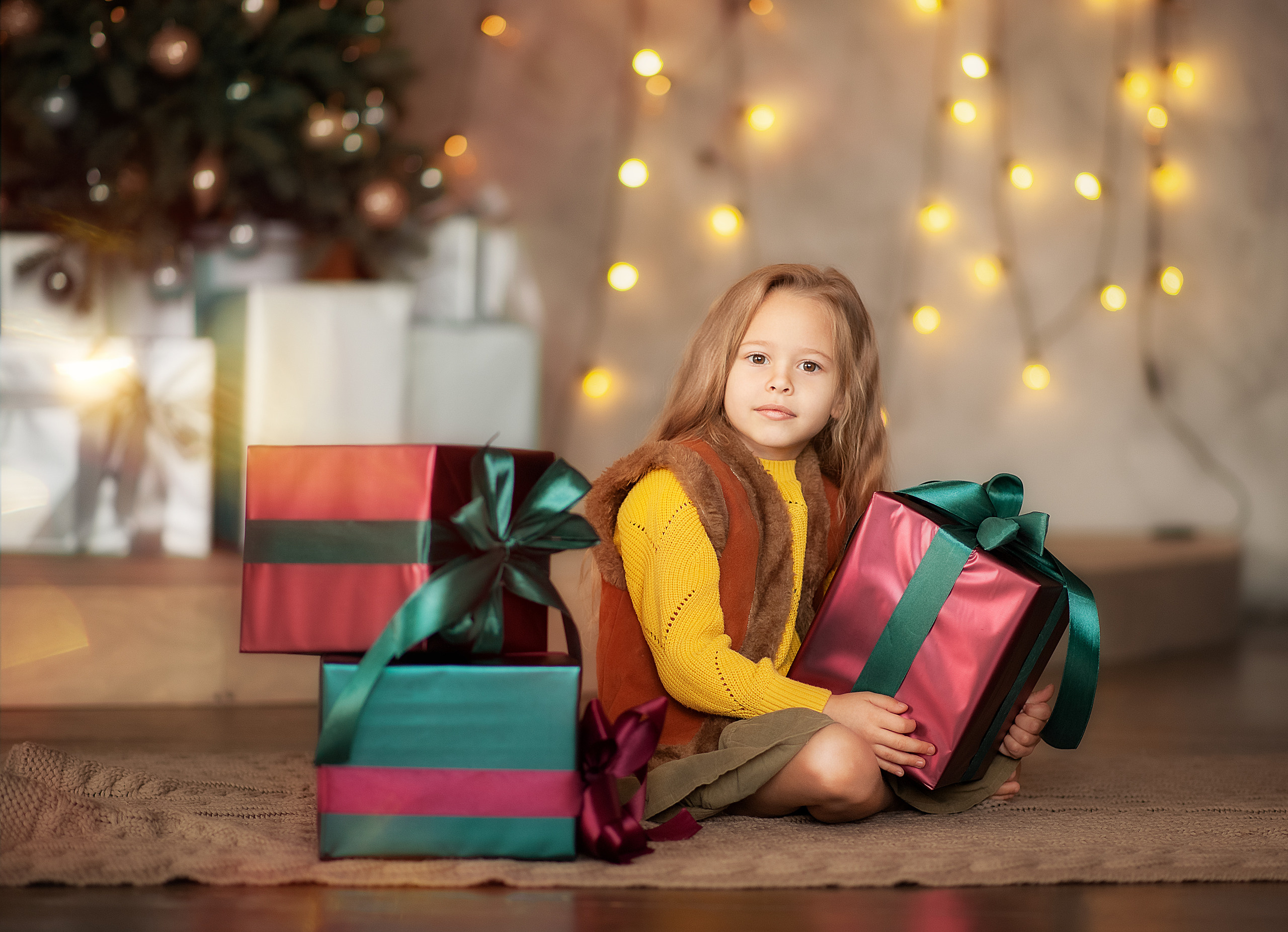 Новогодняя волшебная фотосессия в студии Лейпциге. Семейный и свадебный фотограф в Рязани Виктория Андреева