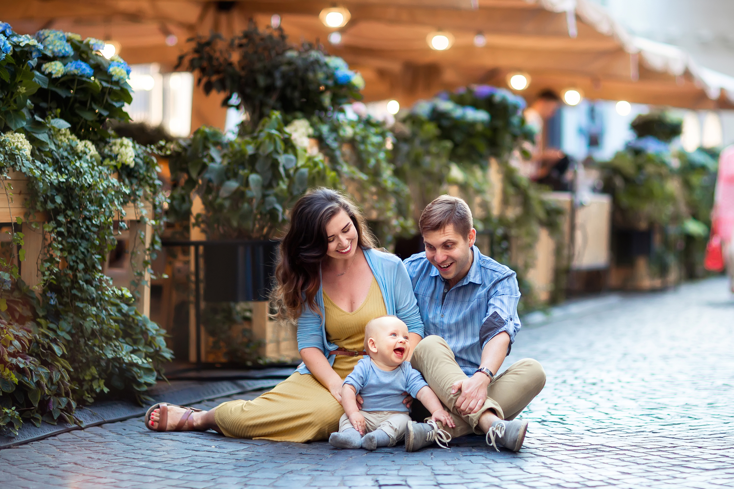 Аня, Дима и Артем. Прогулка в центре Москвы. Семейный фотограф в Москве Марина Петра