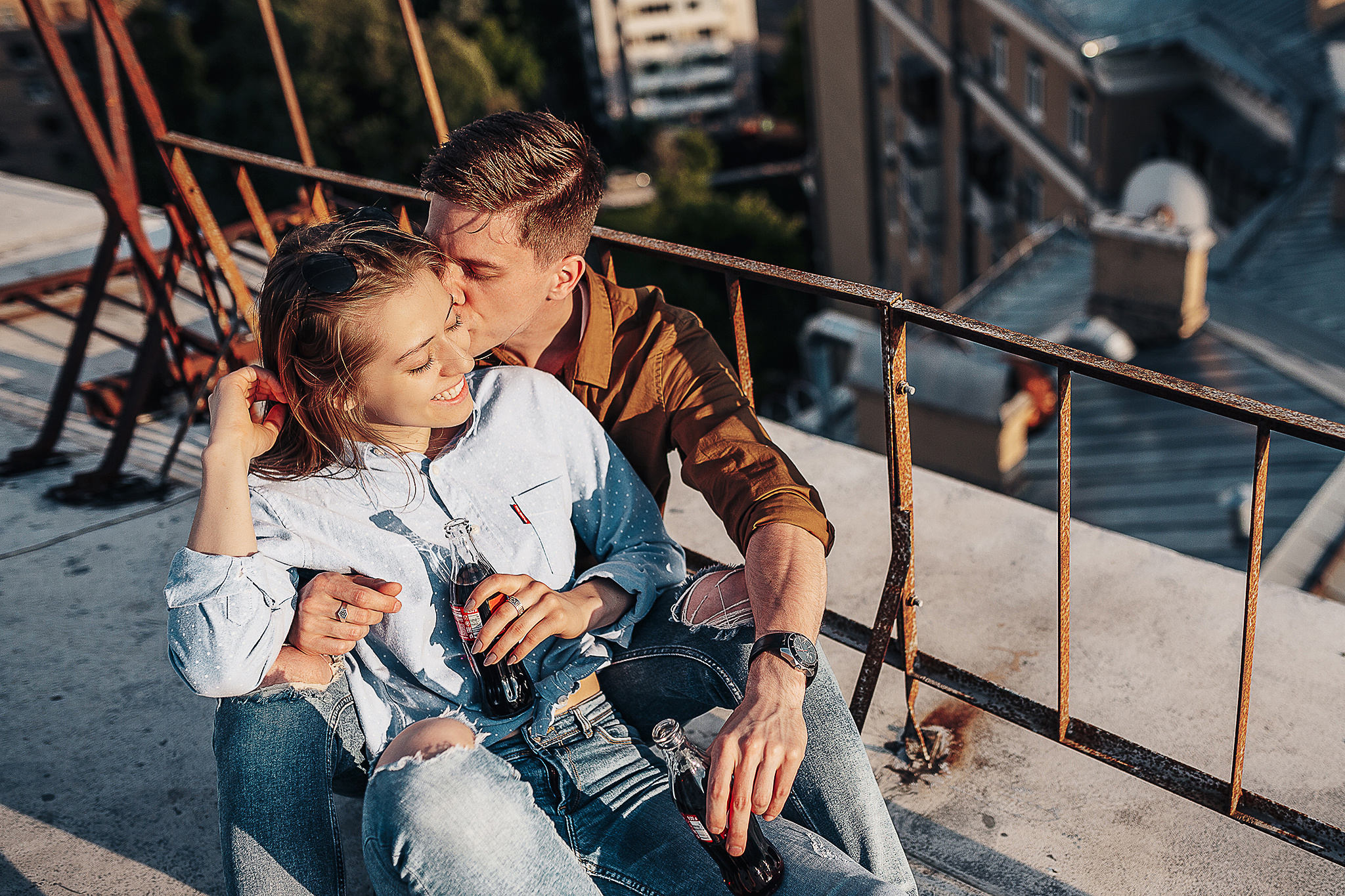 Игорь и Соня на крыше. Семейный фотограф в Москве Марина Петра