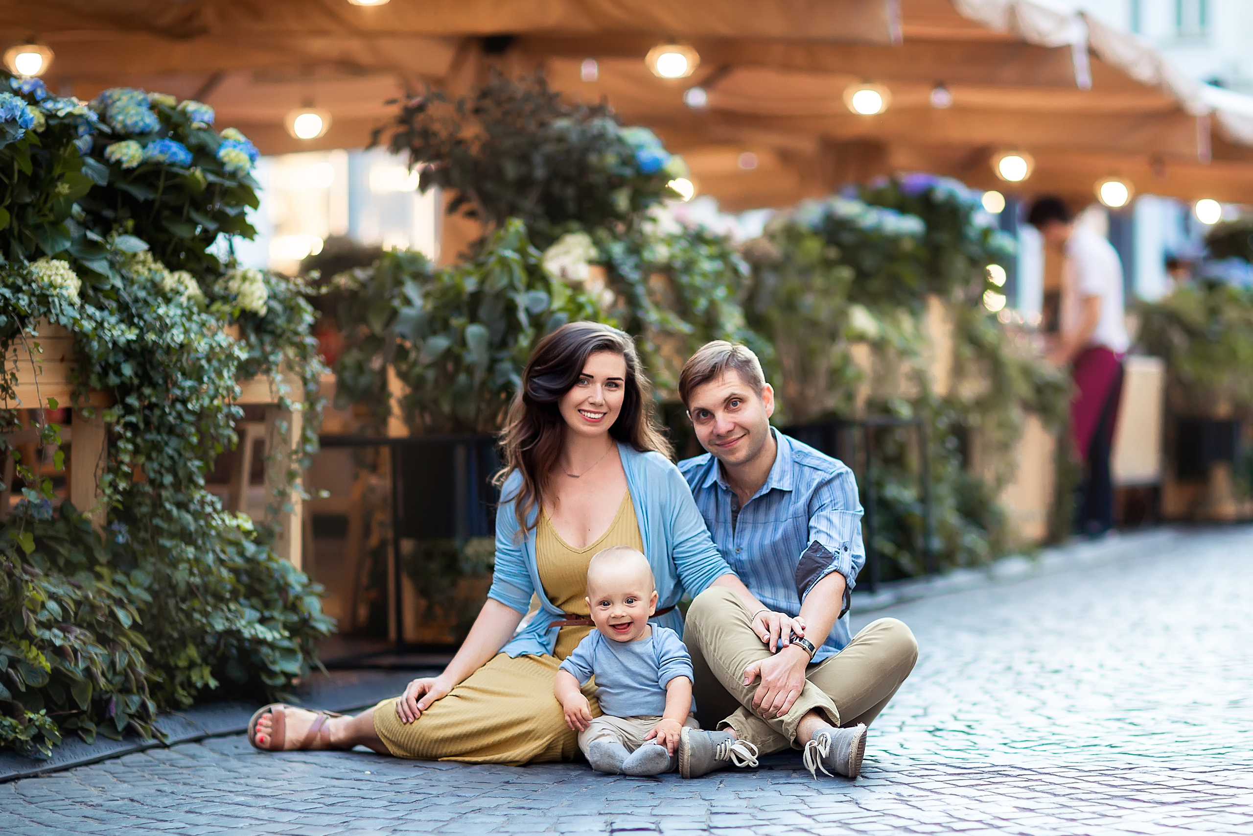 Аня, Дима и Артем. Прогулка в центре Москвы. Семейный фотограф в Москве Марина Петра