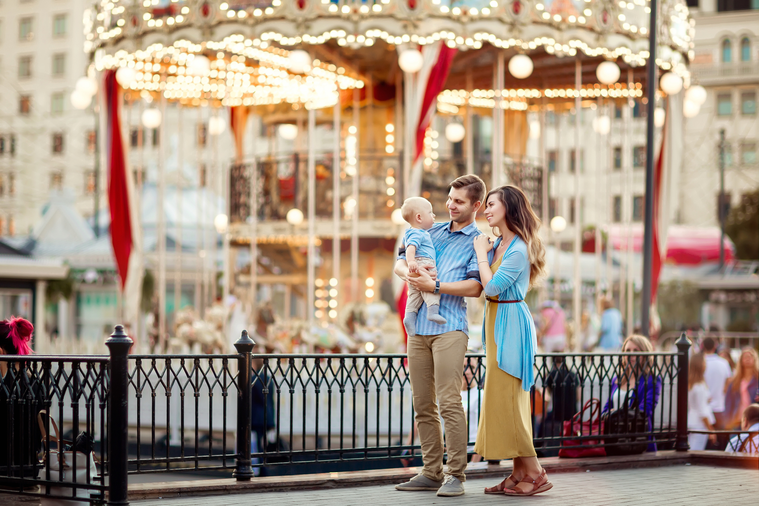 Аня, Дима и Артем. Прогулка в центре Москвы. Семейный фотограф в Москве Марина Петра