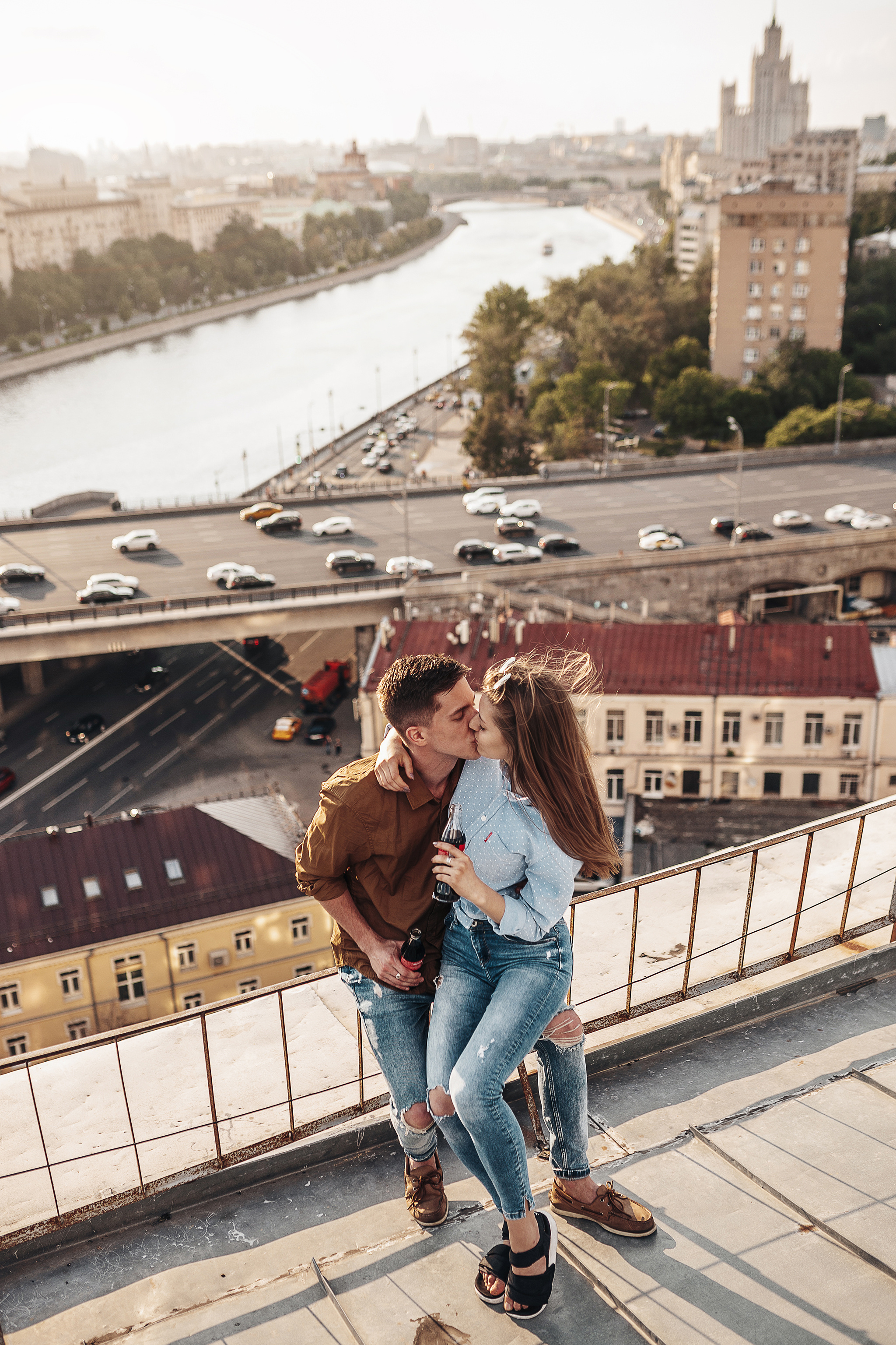 Игорь и Соня на крыше. Семейный фотограф в Москве Марина Петра