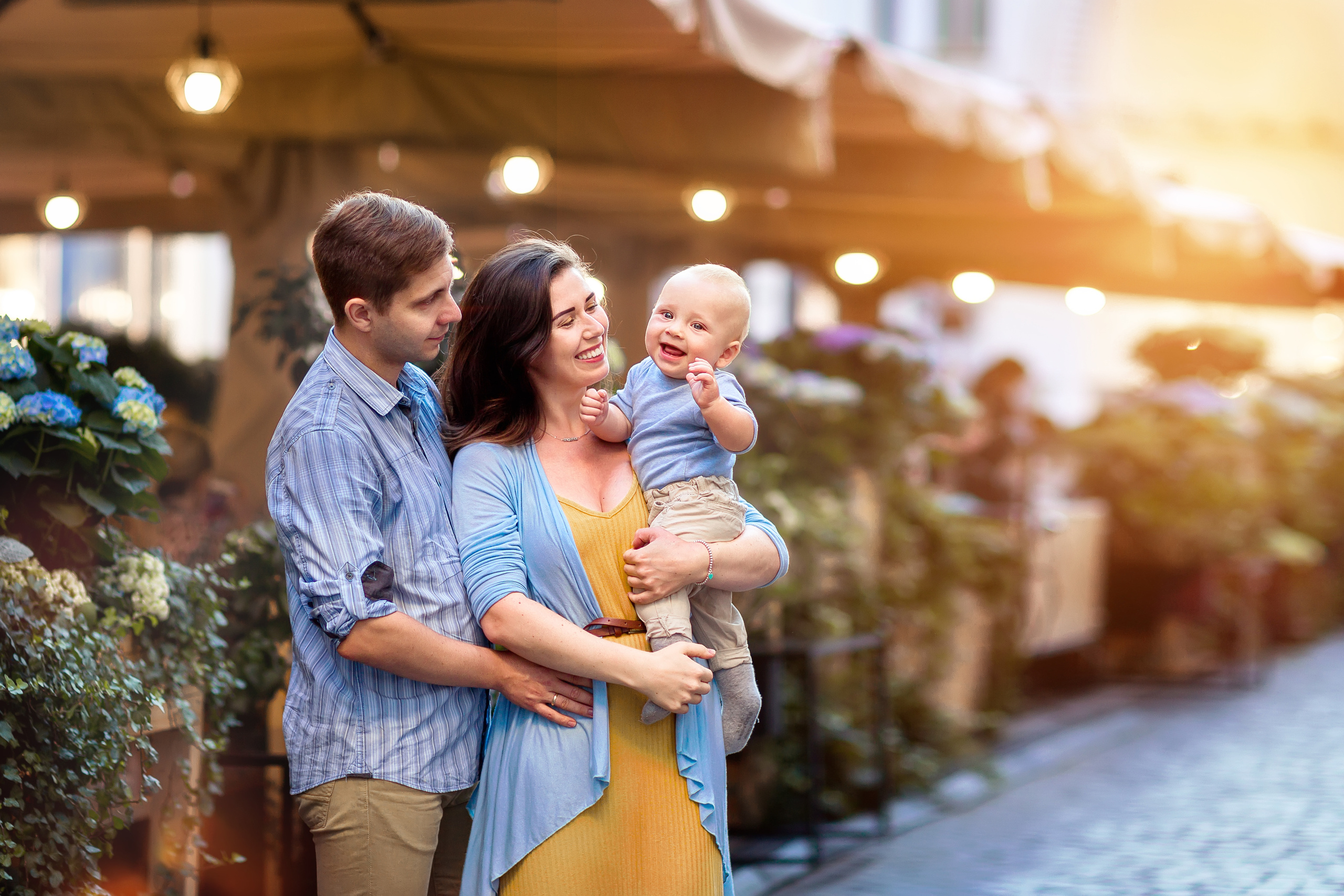 Аня, Дима и Артем. Прогулка в центре Москвы. Семейный фотограф в Москве Марина Петра