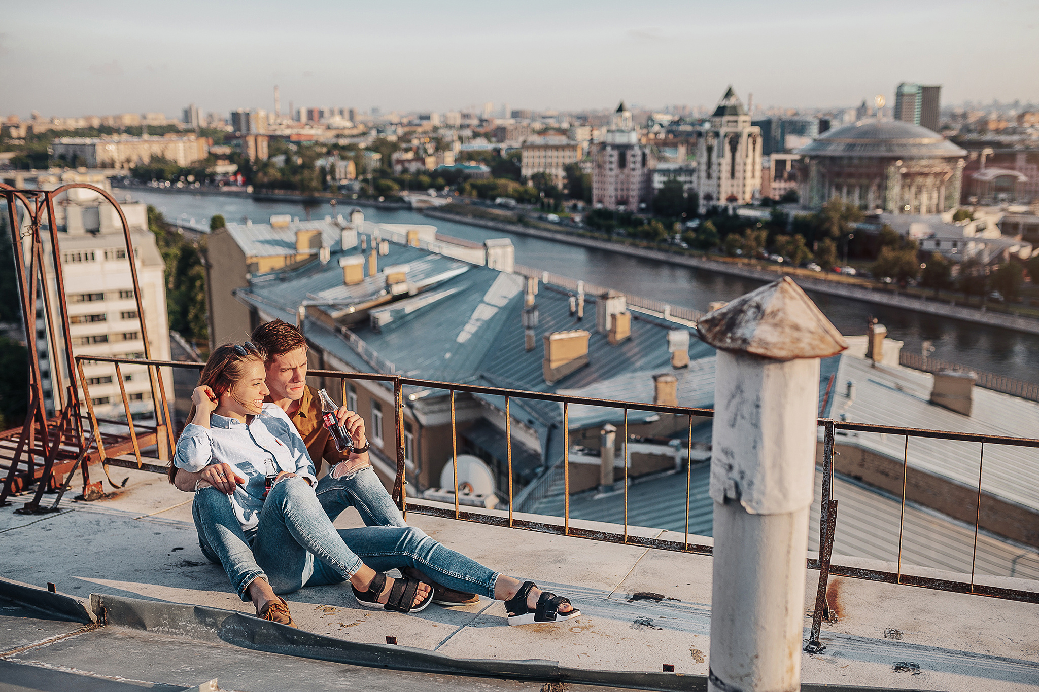 Игорь и Соня на крыше. Семейный фотограф в Москве Марина Петра