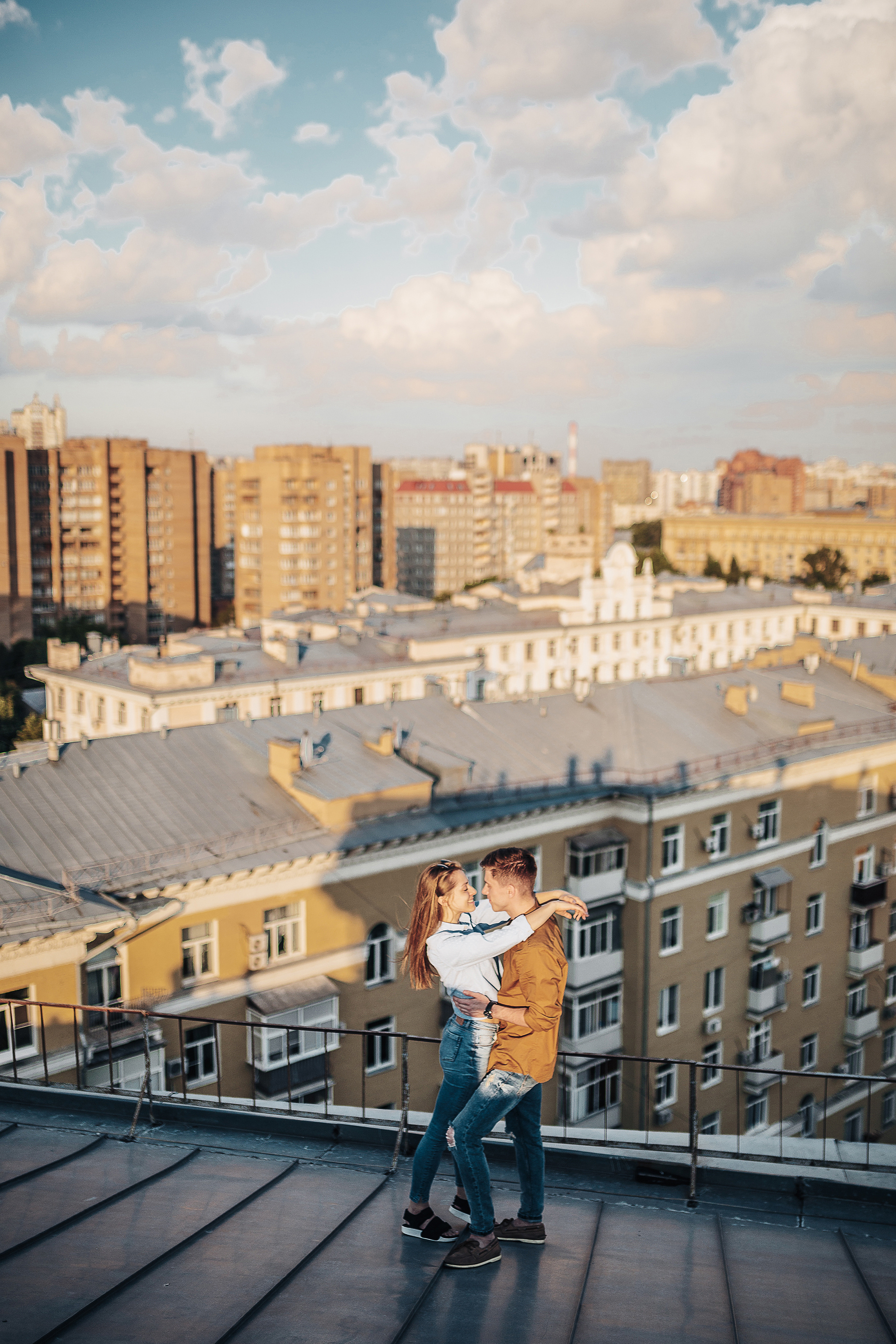 Игорь и Соня на крыше. Семейный фотограф в Москве Марина Петра