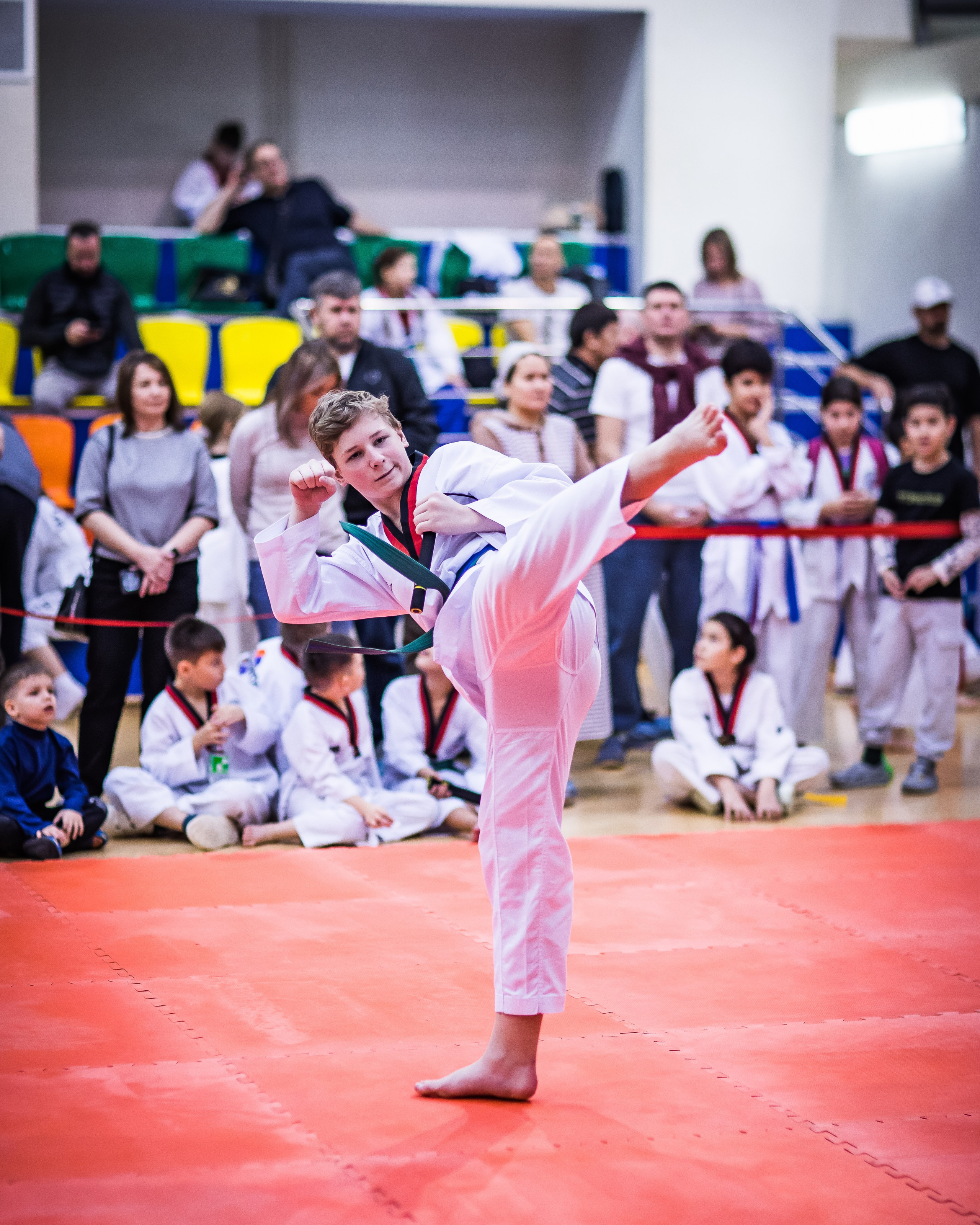 Турнир Федерации детского тхэквондо России по дисциплине ПХУМСЭ. Спортивный фотограф Максим Серегин