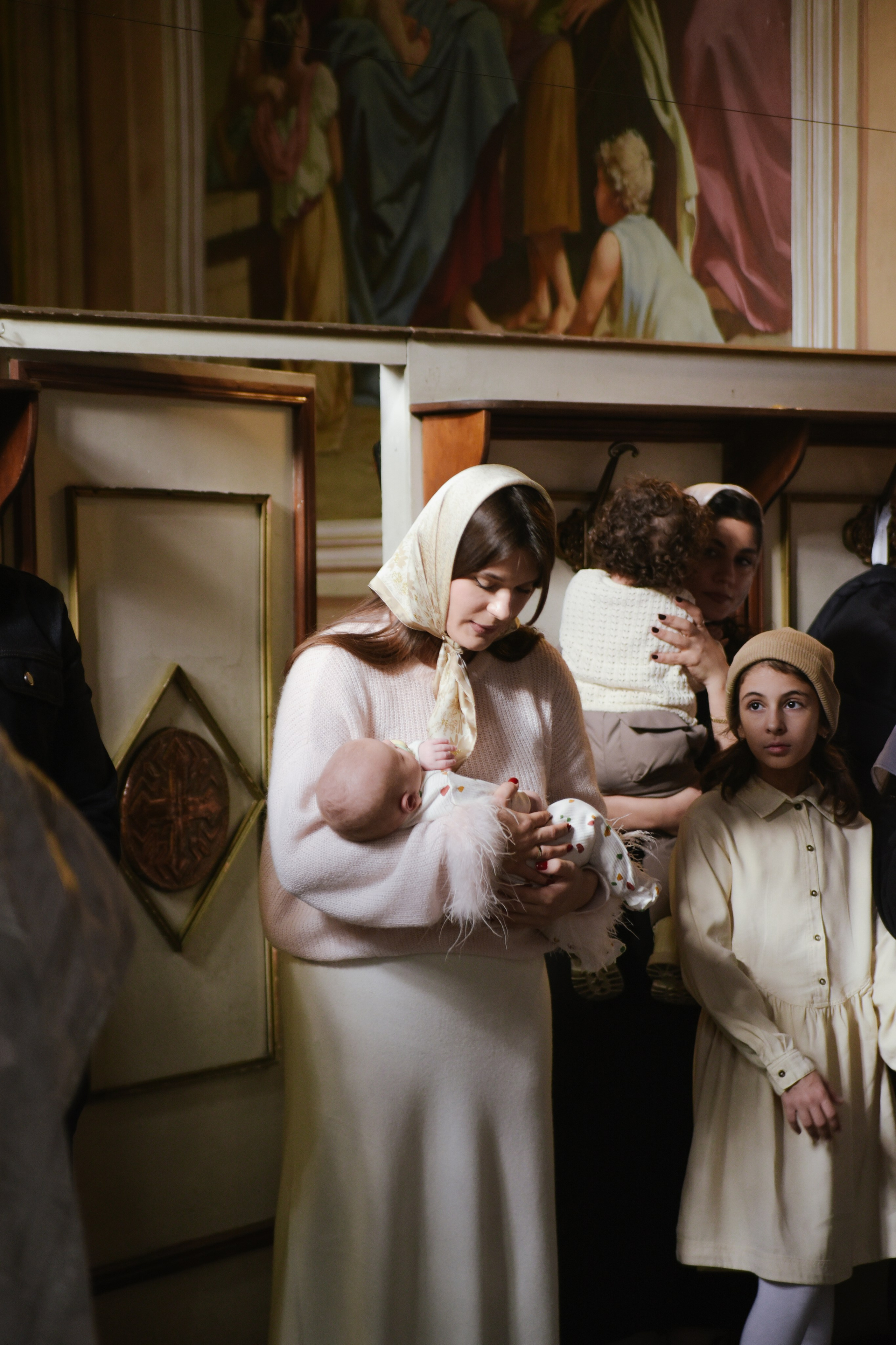 Таинство крещения Савва Храм Воскресения Словущего в Даниловской Слободе. Фотограф Лола Волна, город Москва