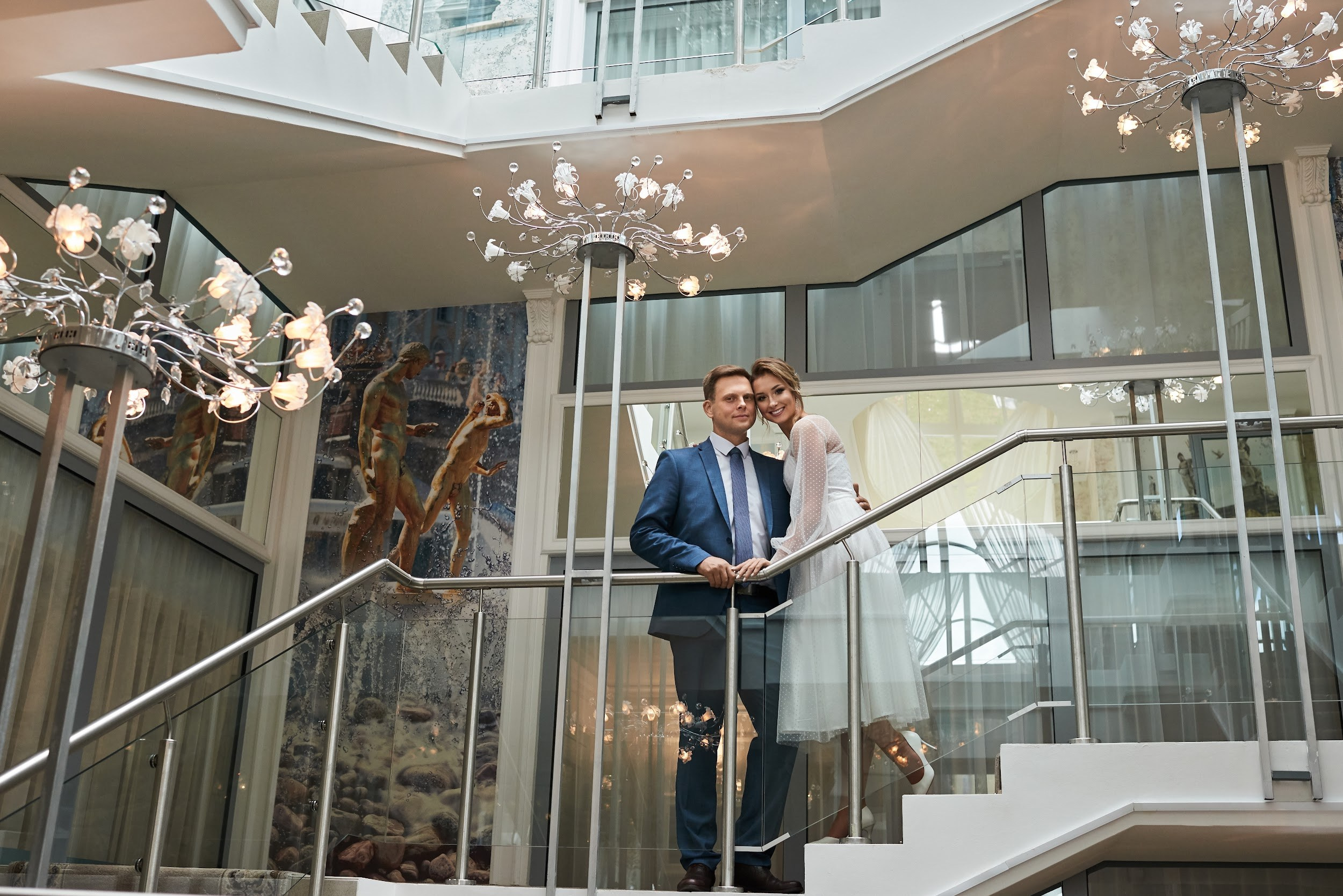 Свадебная фотосъемка в Петергофе. Свадебный фотограф в Санкт-Петербурге Петергофе Пушкине Саша Галлс / Александр Галлс