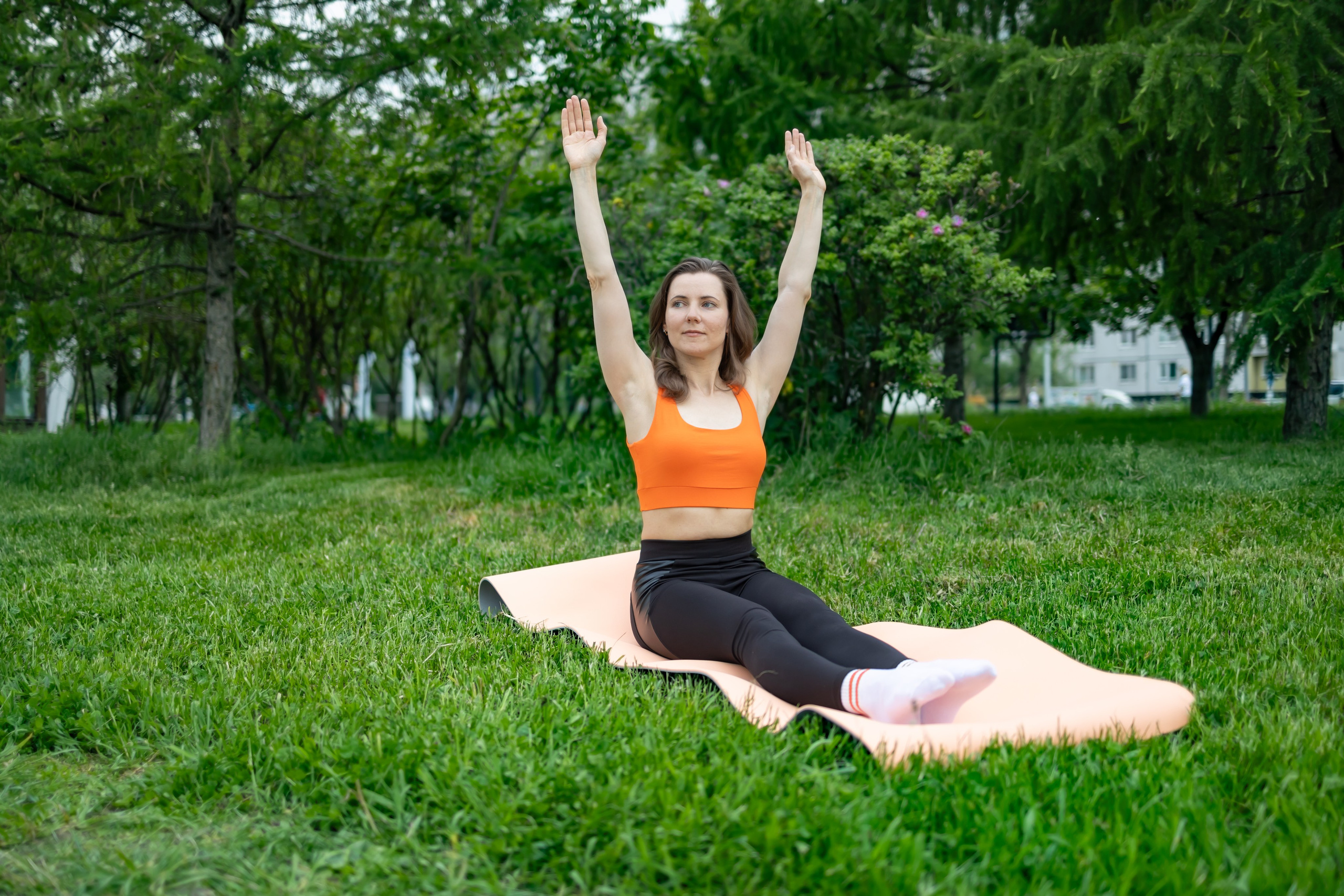 Спортивная фотосессия с хула хупом и йога, пилатес. Репортажный, семейный и студийный фотограф в Москве Демин Алексей