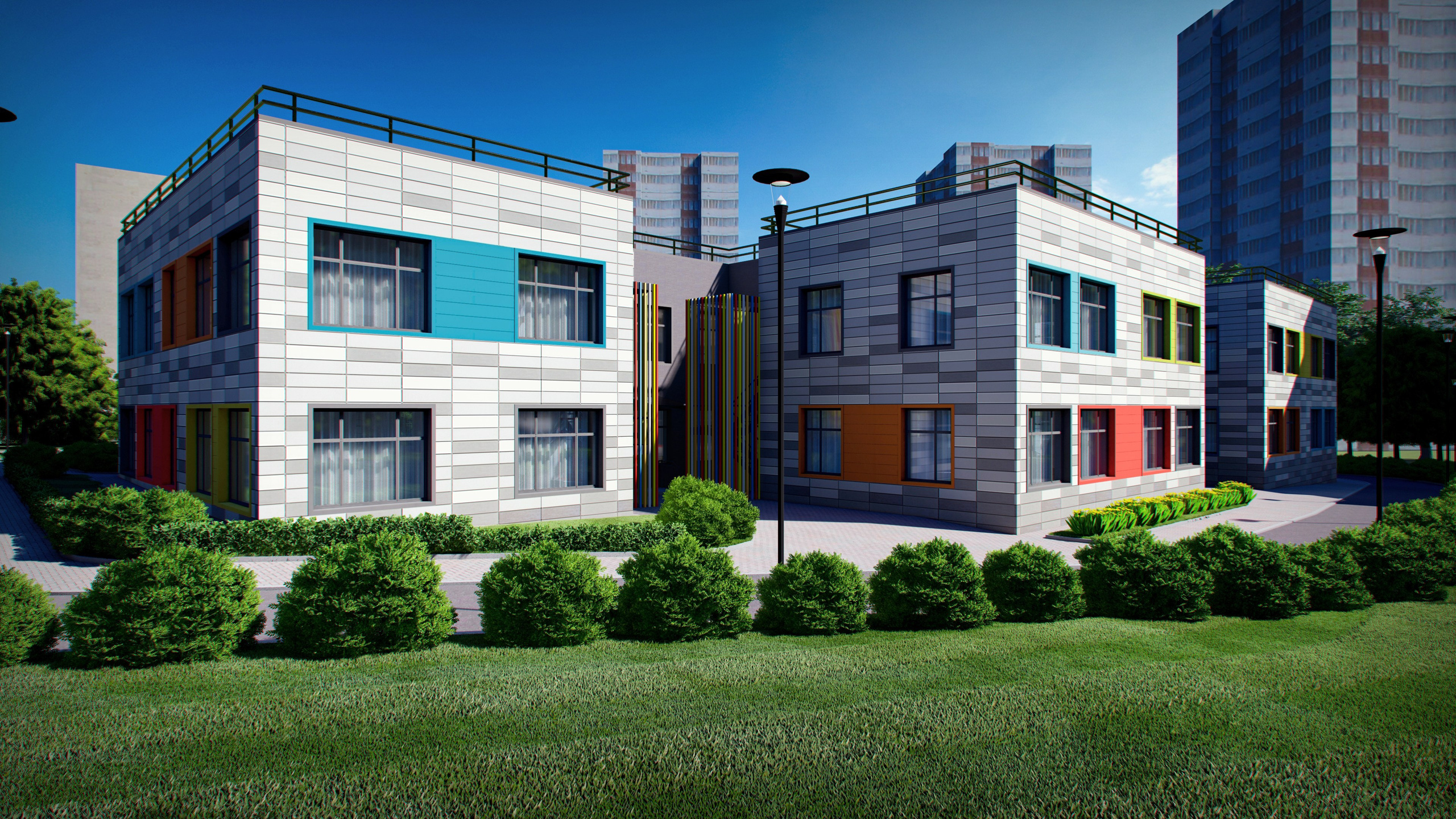 Детский сад г. Одинцово 2021. Александр Липатов архитектурный дизайн