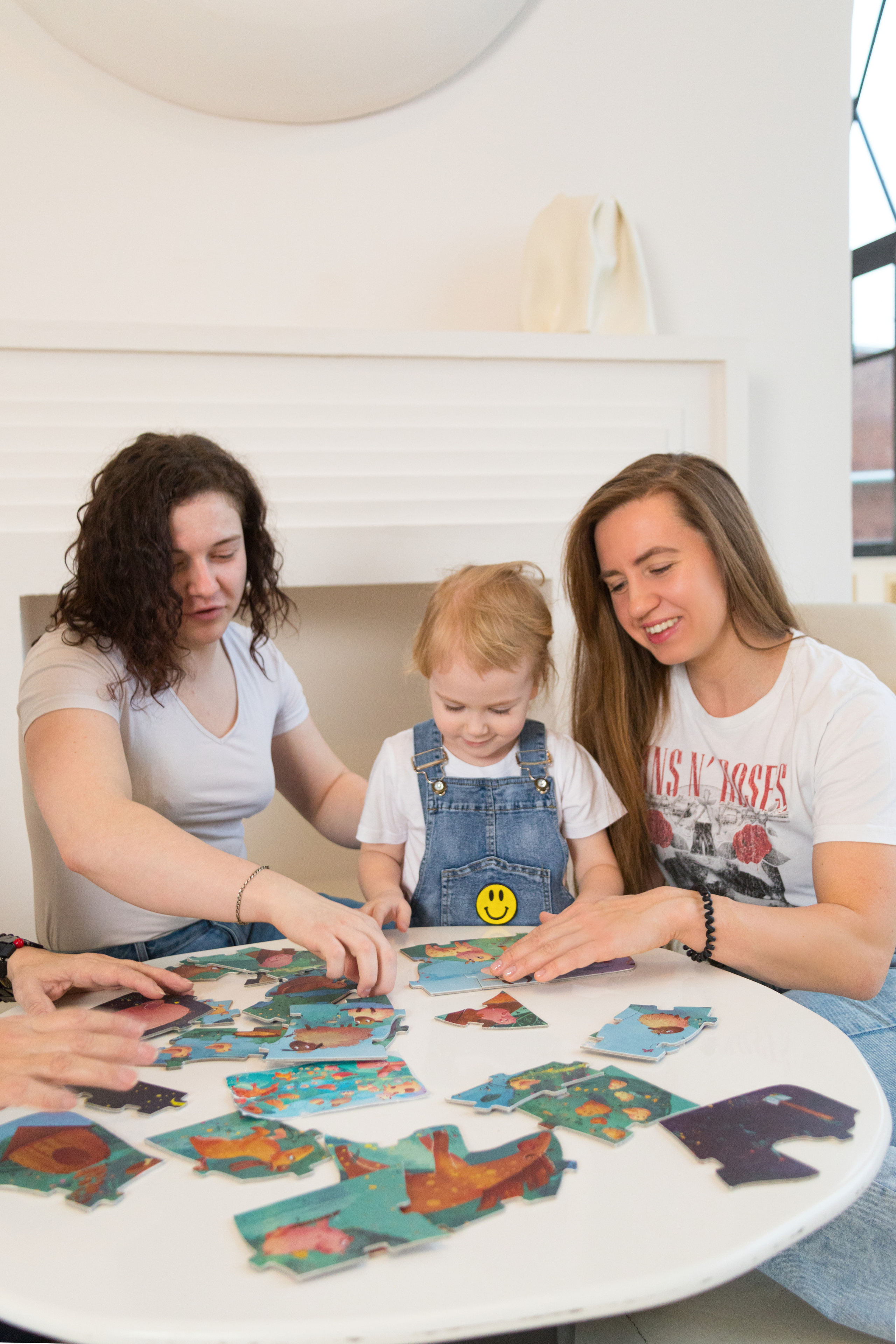 Семейная фотосессия в студии с ребенком. Детский и контент фотограф Надя Волкова Санкт-Петербург