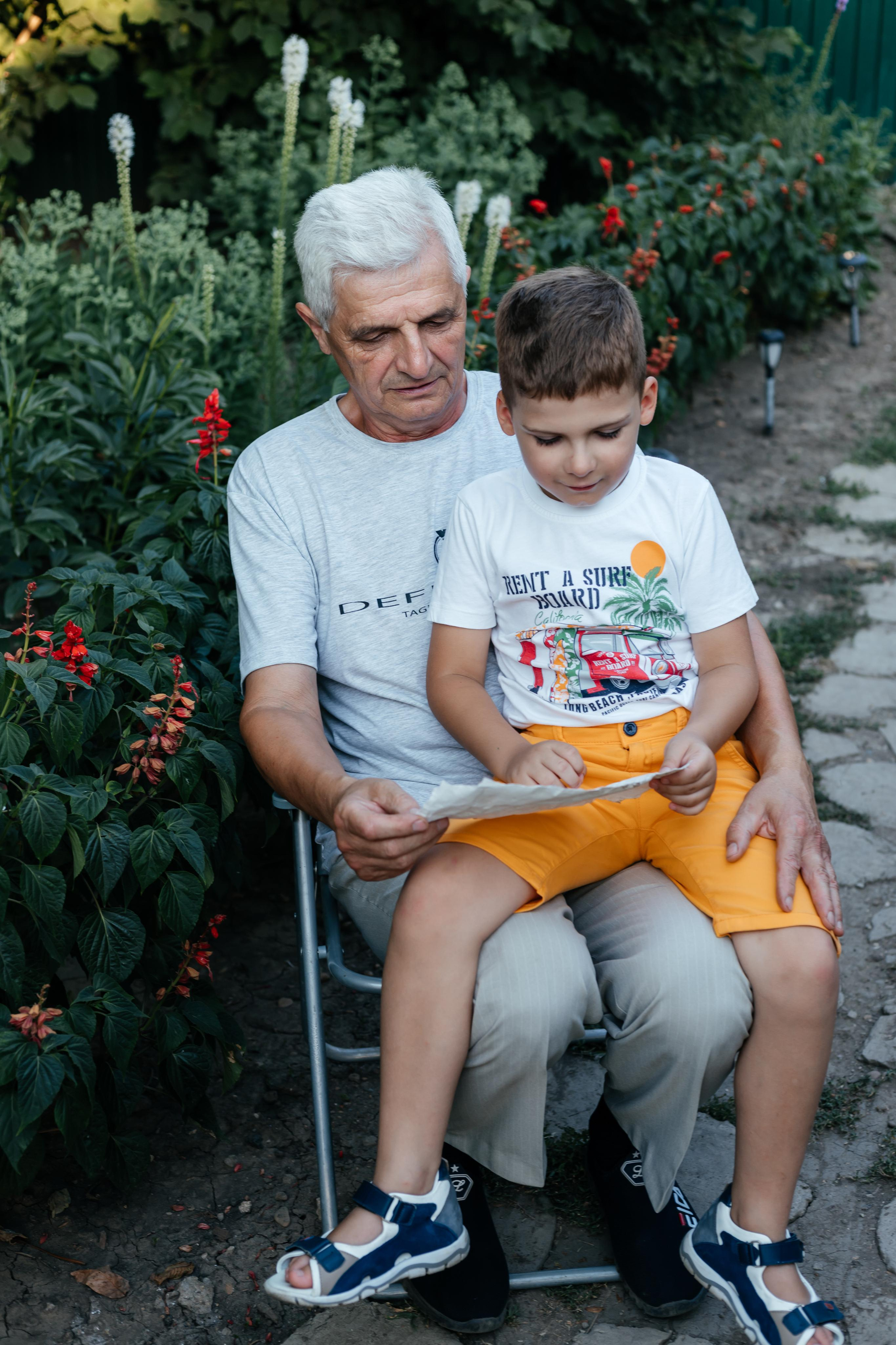 В гостях у дедушки. Свадебный и семейный фотограф Краснова Юлия