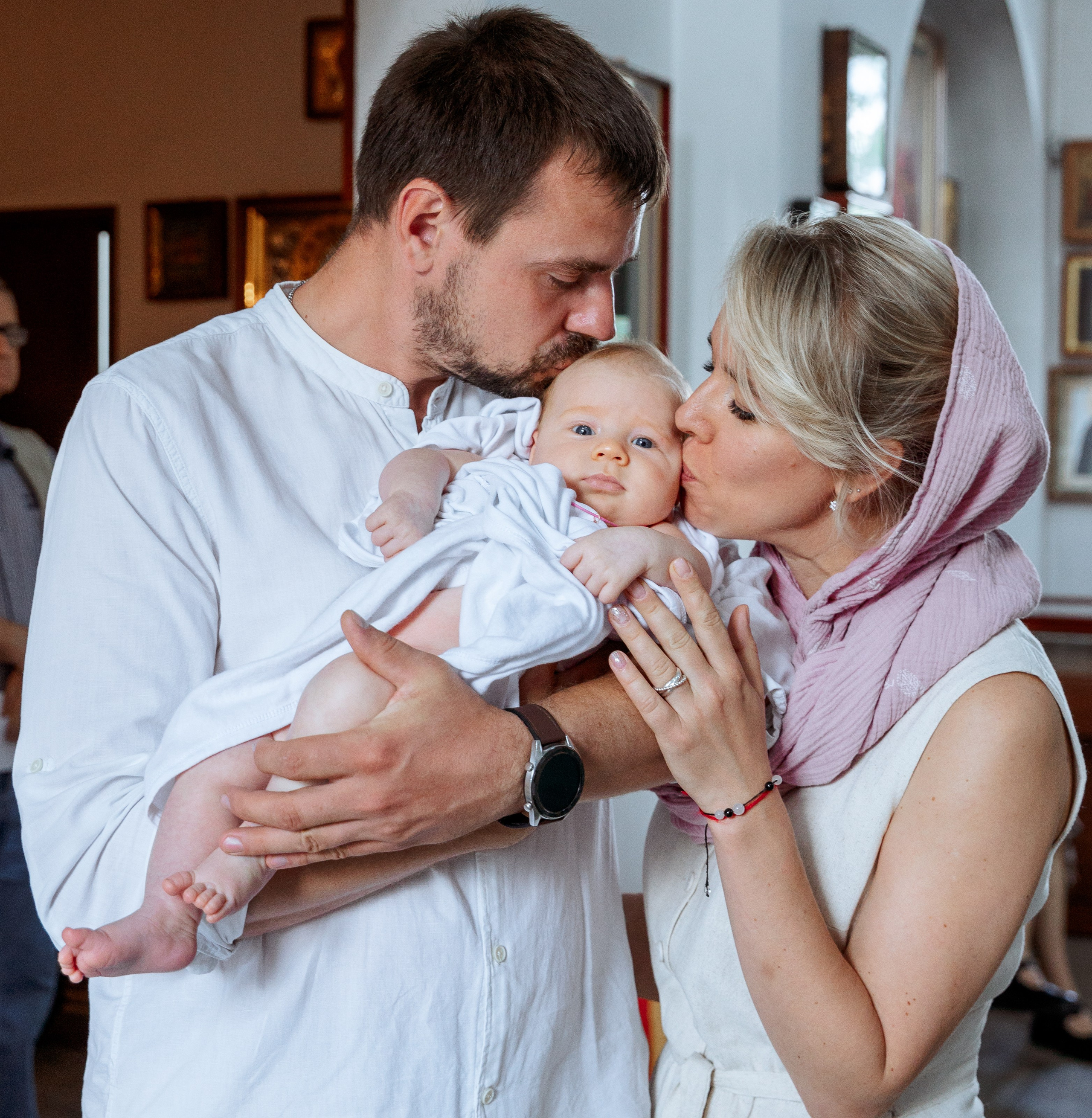 Крещение Сияны. Портретный и семейный фотограф в Москве Ирина Голубчина