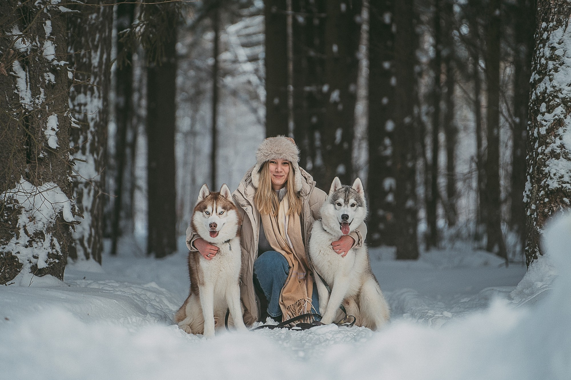 Полина, Уго и Пышка. Фотограф анималист в Москве и Санкт-Петербурге Свиридова Анна