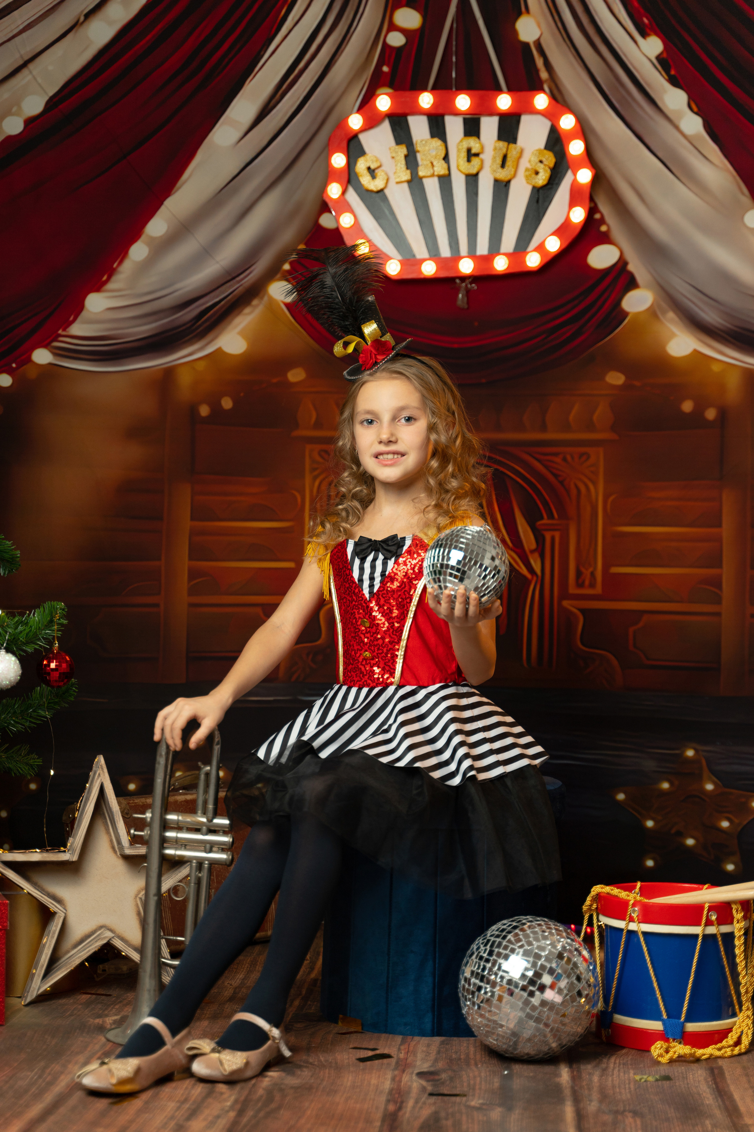 НОВОГОДНИЙ ЦИРК. Детская выездная фотостудия. Фотограф новорождённых newborn, годовасие