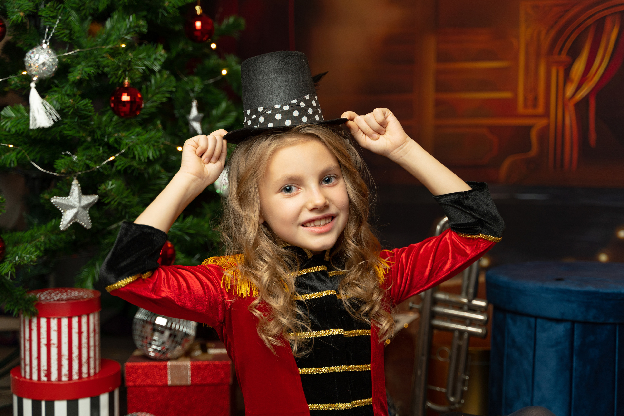 НОВОГОДНИЙ ЦИРК. Детская выездная фотостудия. Фотограф новорождённых newborn, годовасие