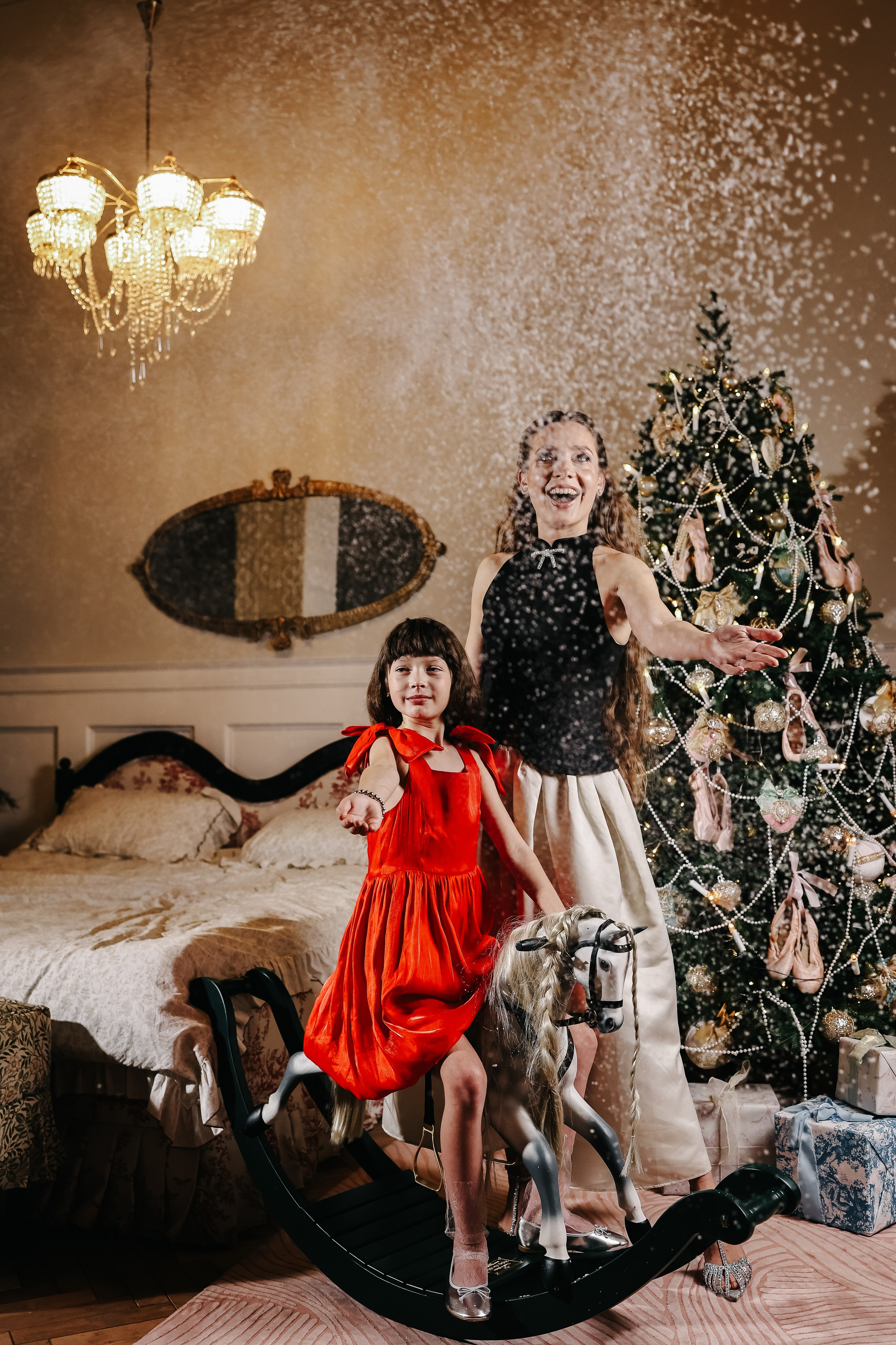 Новогодняя история Людмилы и Полины. Свадебный и семейный фотограф в Воронеже Ксения Воротникова