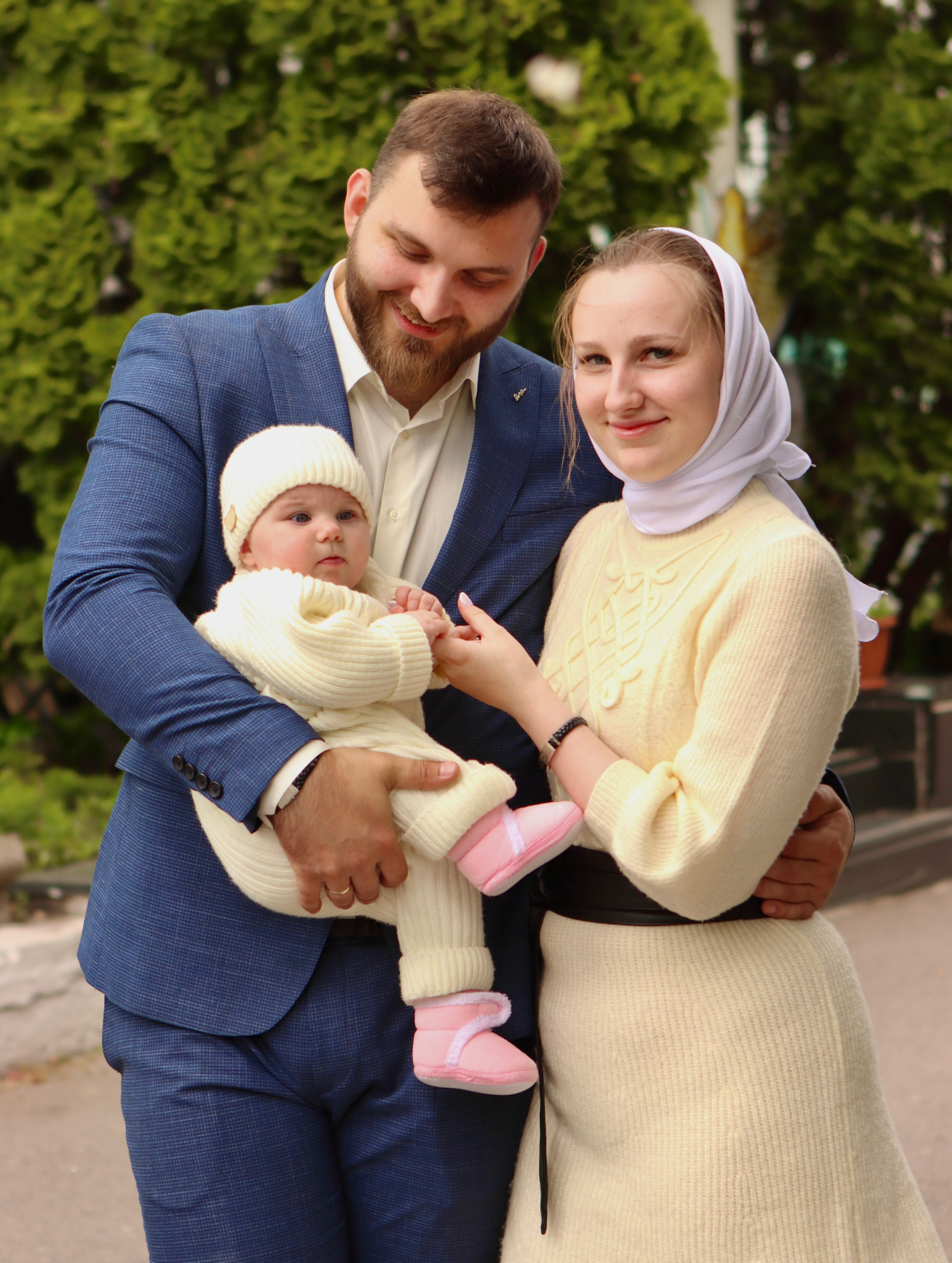 Анастасия и Вадим — крещение Виктории. Фотограф в Курске Смирнов Евгений