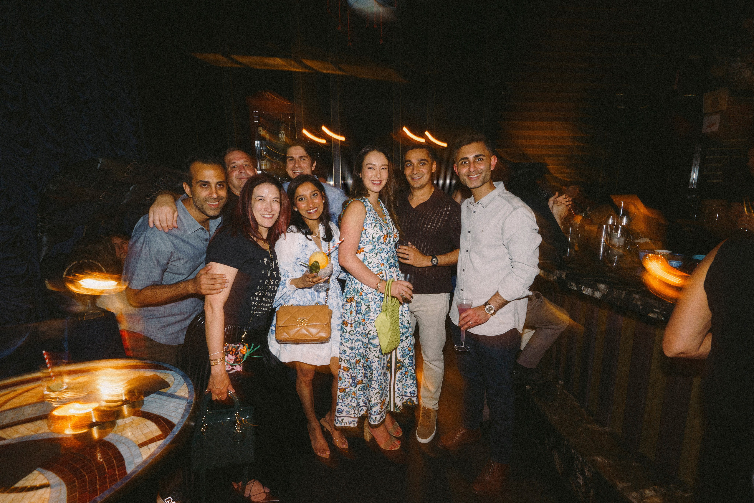 Birthday party at a restaurant. New York photographer RINAT SHAHMETOV in New York city