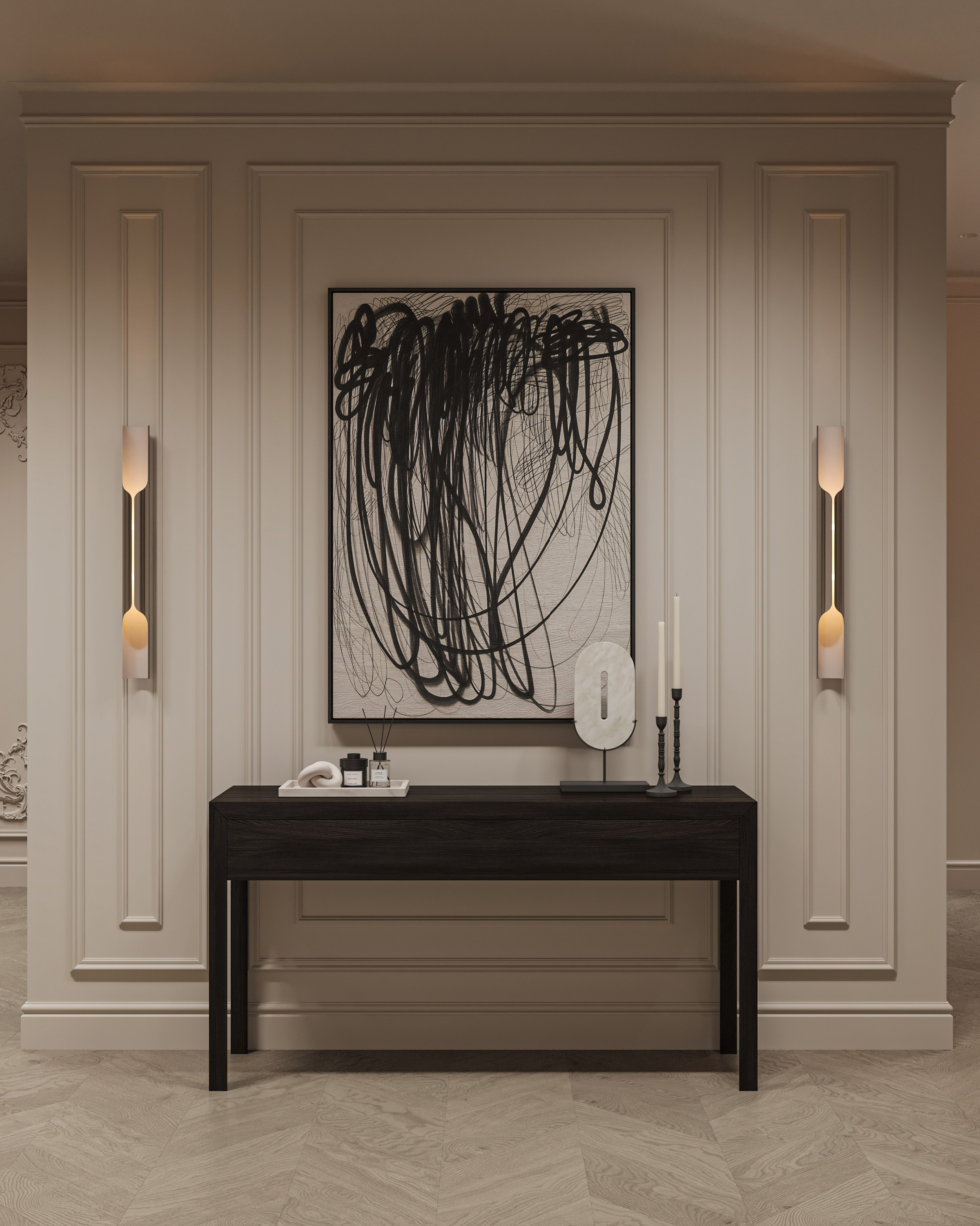 Кухня-гостиная ЖК «Континенталь». 3D визуализация интерьера Надежда Соколова