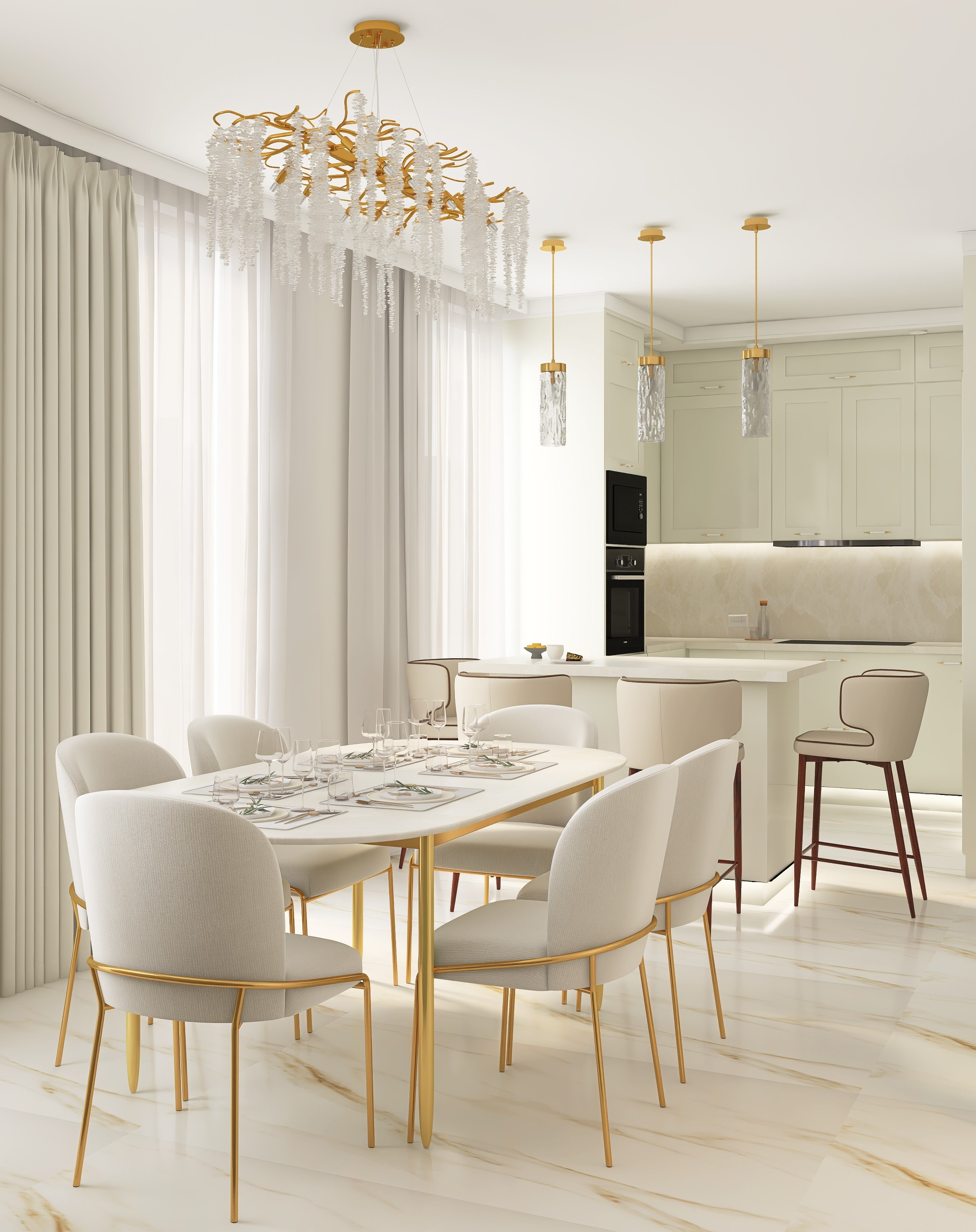 Современный классический интерьер. Главная