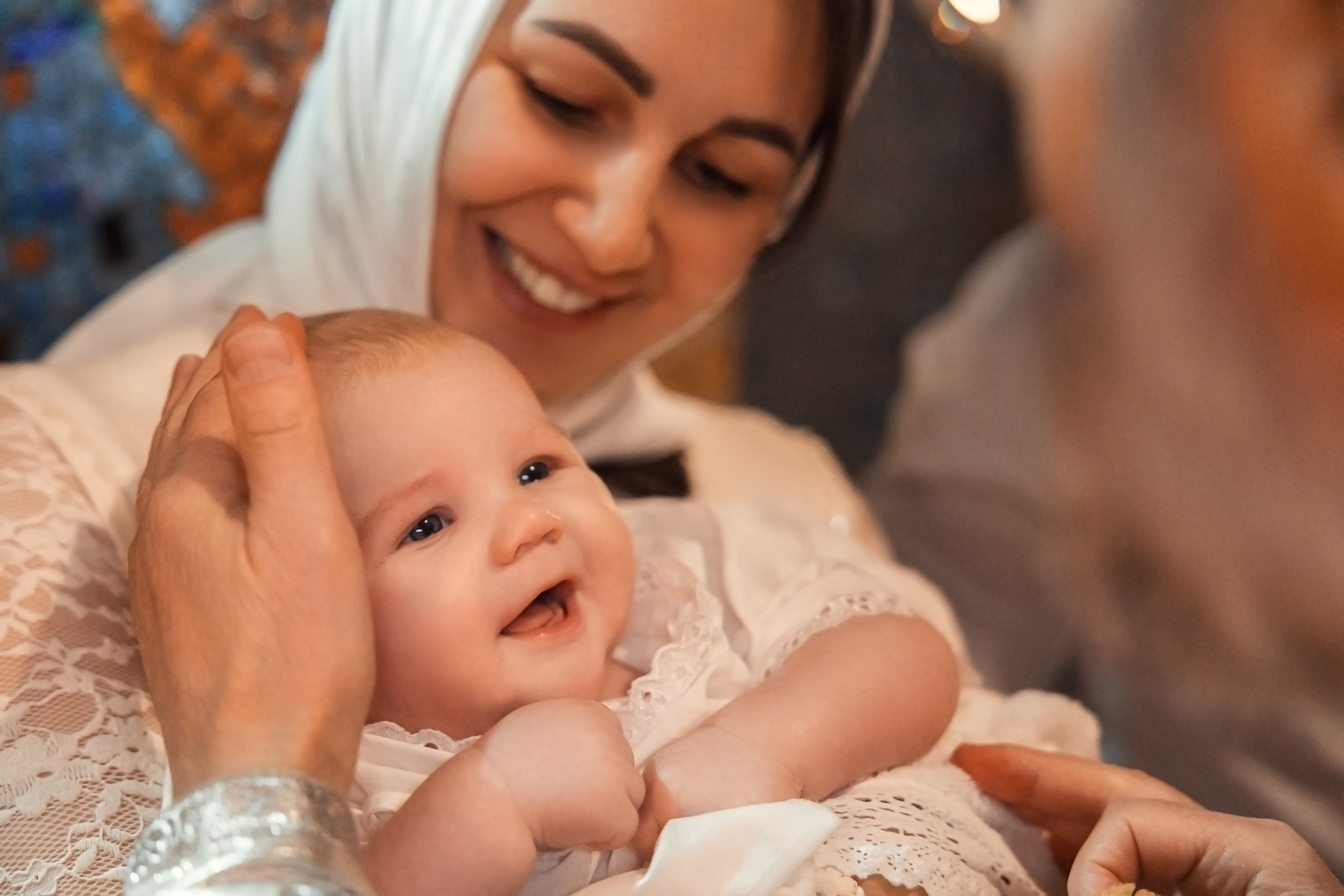 Крещение Александры. Семейный фотограф и фотограф на Крещение, Венчание в Москве и Подмосковье Людмила Клюева