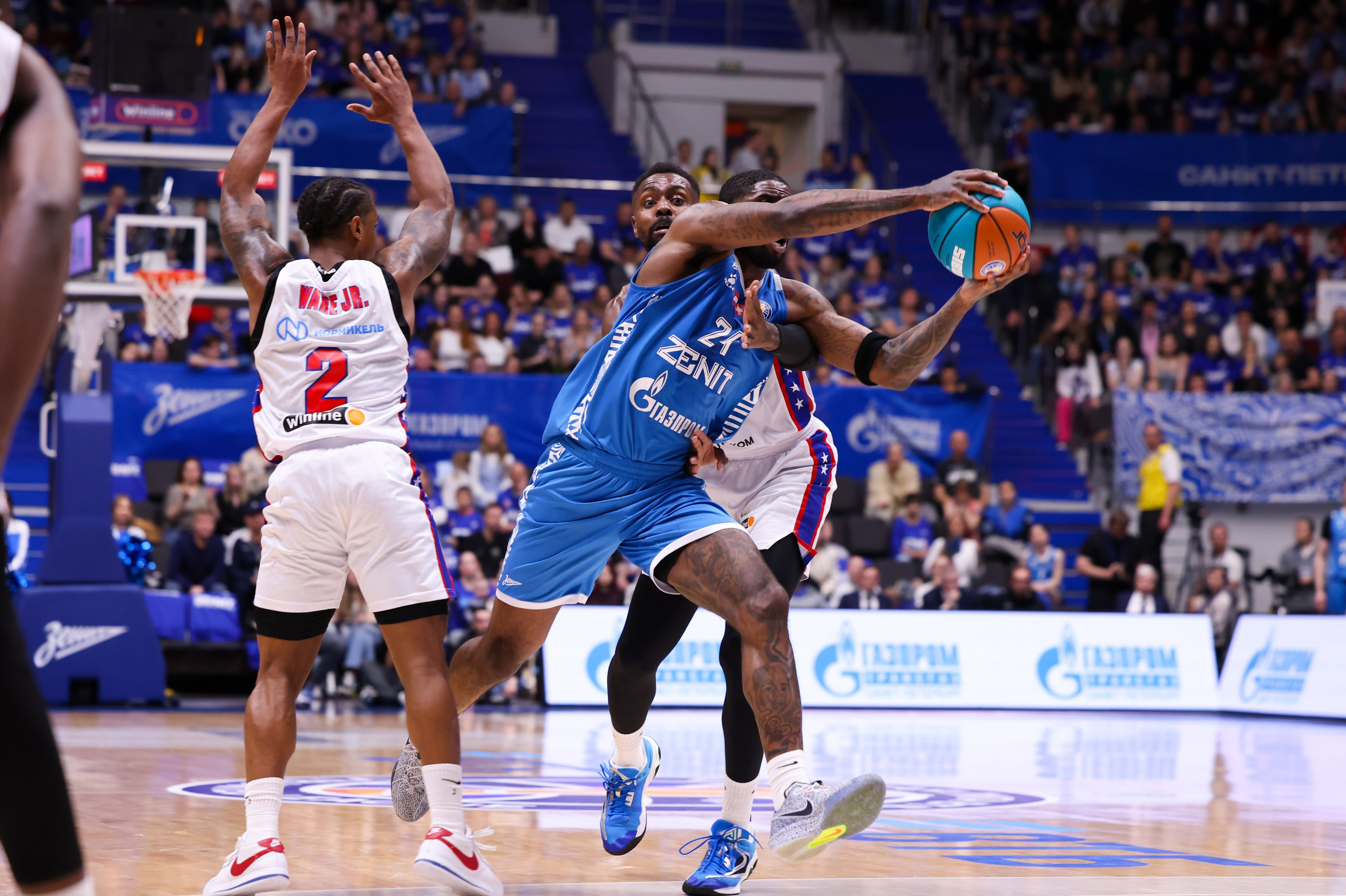 БК «Зенит» — БК «ЦСКА» финал ЕЛ ВТБ 1 игра 27.05.2025. Спортивный и репортажный фотограф Антон Тереханов